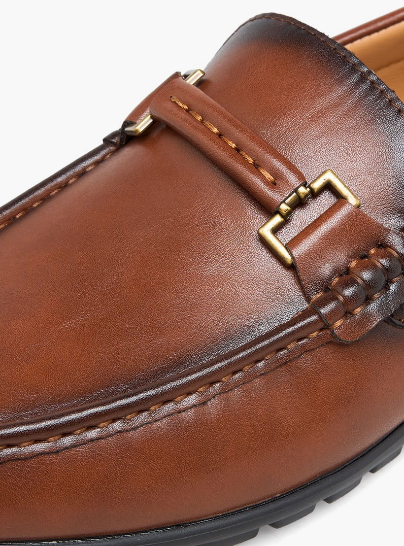 Duchini Men Metallic Accent Loafer-men-shoes-formalshoes-image-4