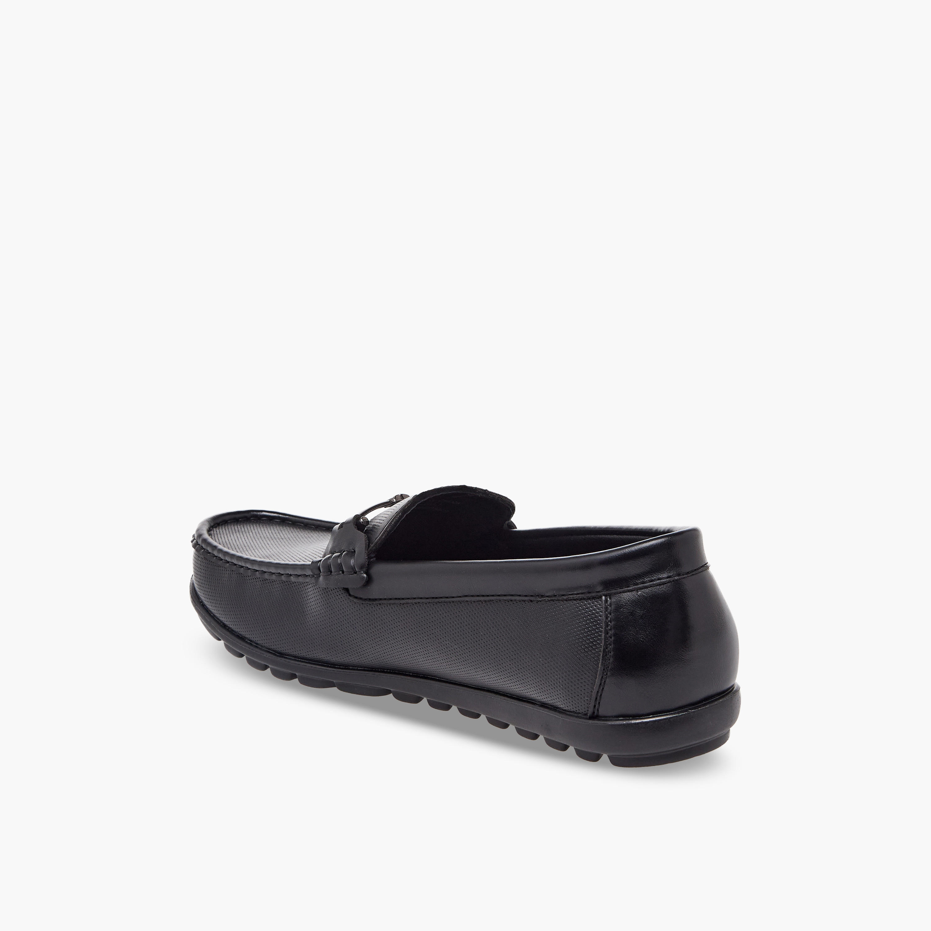 Duchini Men Textured Slip-On Loafers-men-shoes-formalshoes-image-5