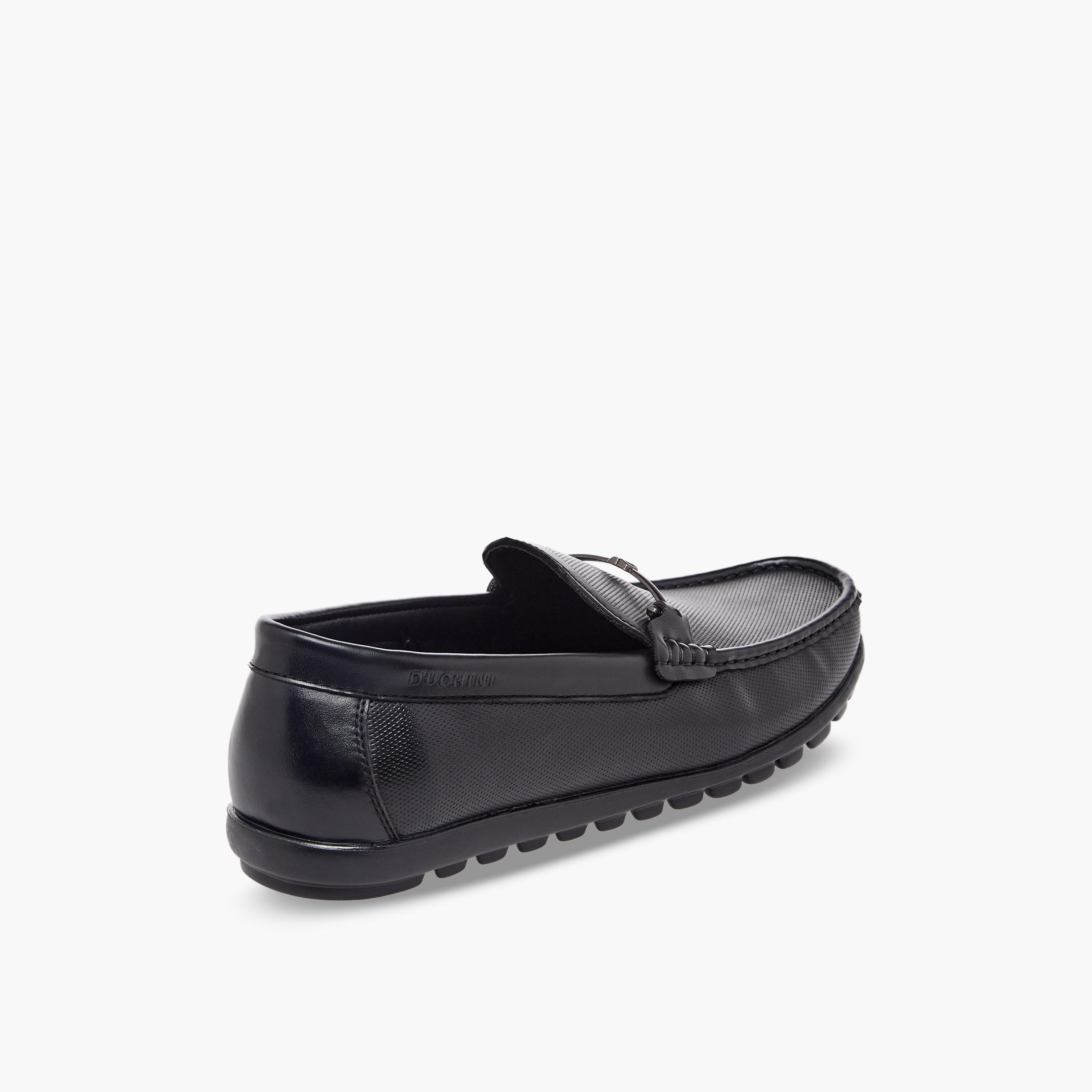 Duchini Men Textured Slip-On Loafers-men-shoes-formalshoes-image-6