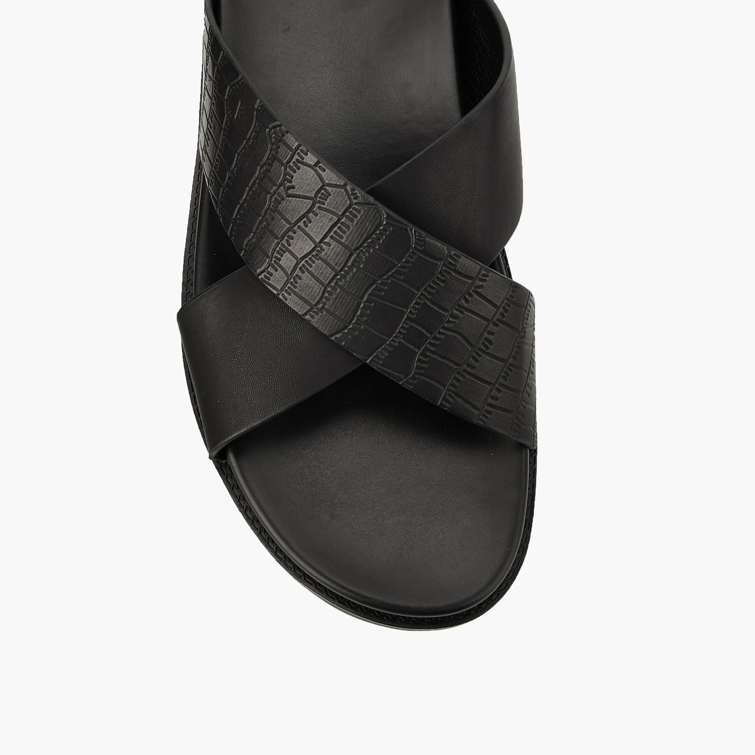 Duchini Men Slip-On Cross Strap Sandals-men-shoes-sandals-image-4