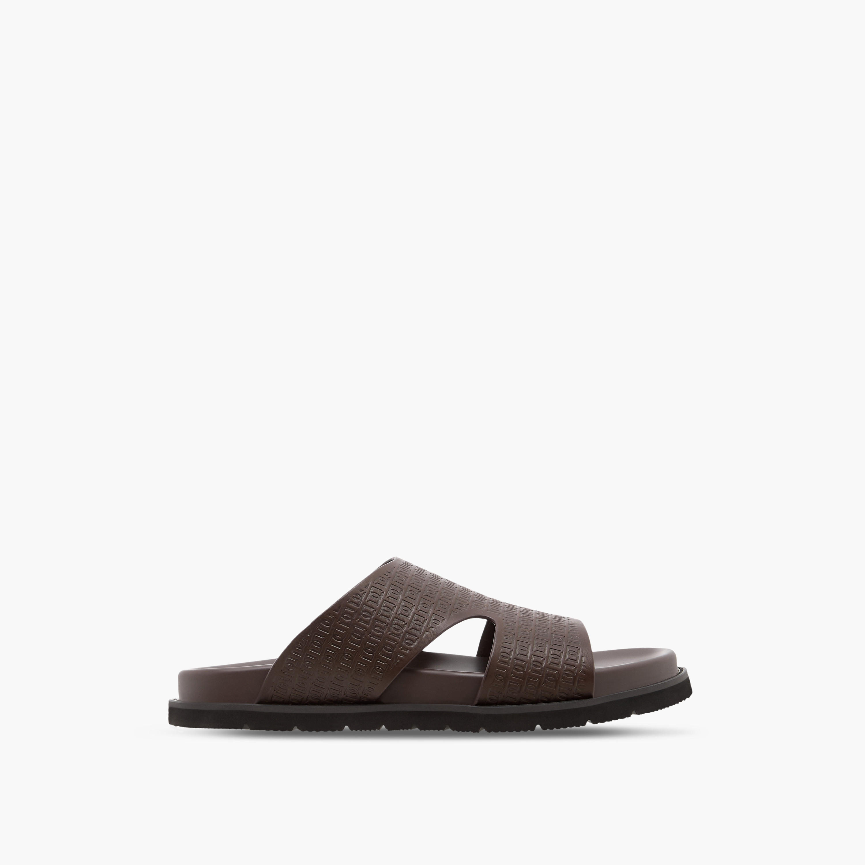 Duchini Men's Logo Embossed Slip-On Comfort Sandal-men-shoes-sandals-image-2