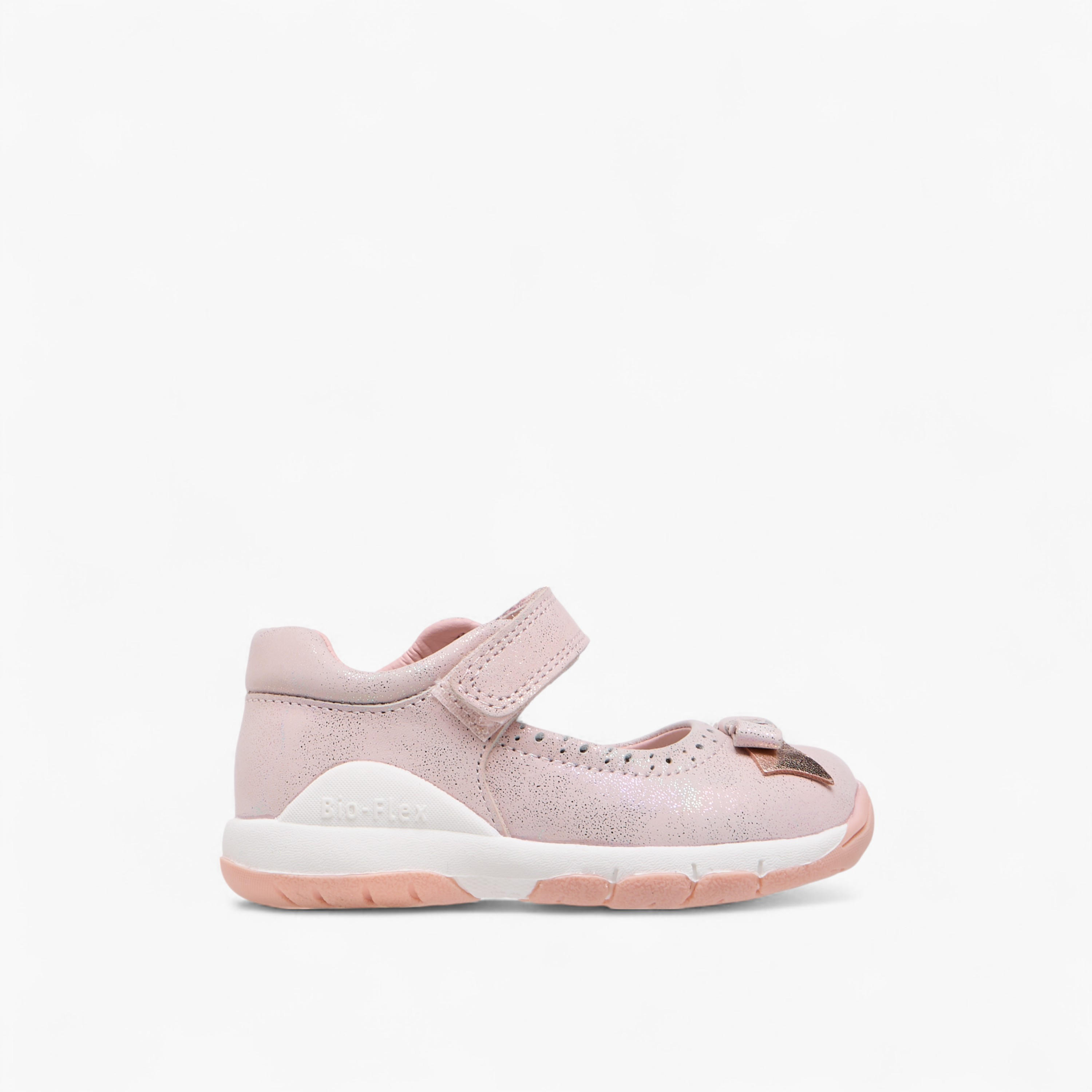 Barefeet Bow Accent Mary Jane Shoes with Hook and Loop Closure-girls-shoes-maryjanes-image-3