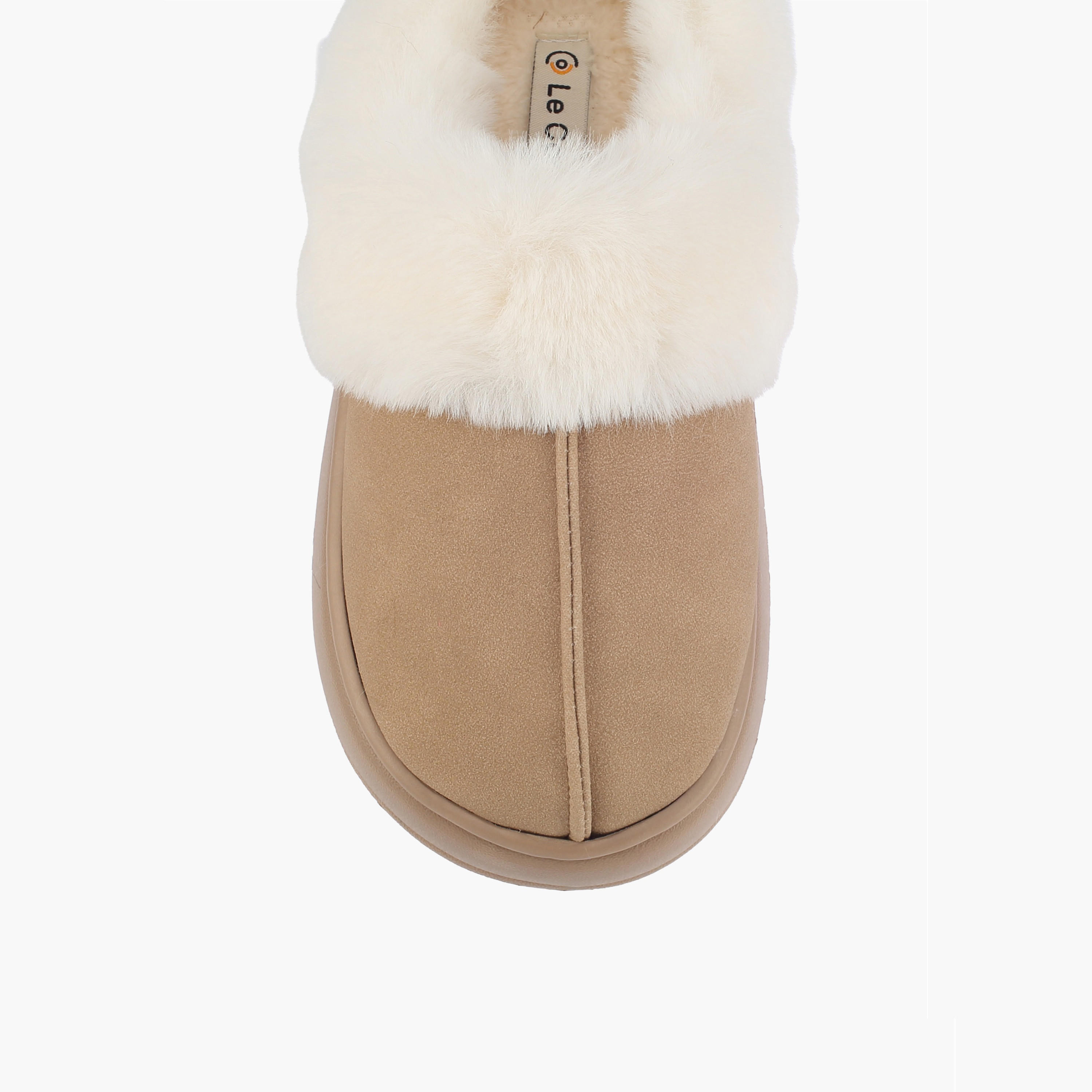 Le Confort Faux Fur Bedroom Slippers-women-shoes-bedroomslippers-image-3