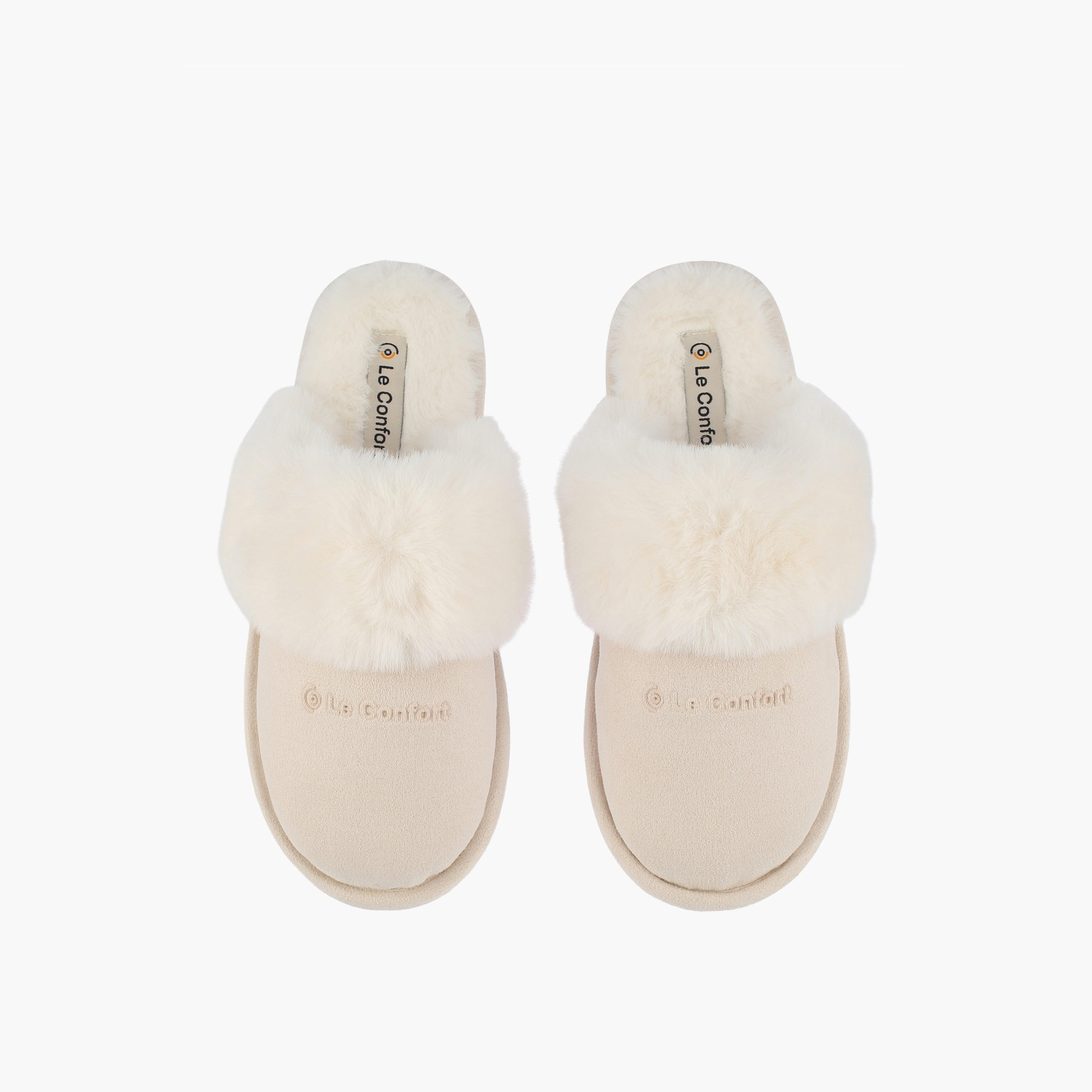 Le Confort Women Plush Bedroom Slippers-women-shoes-bedroomslippers-image-1