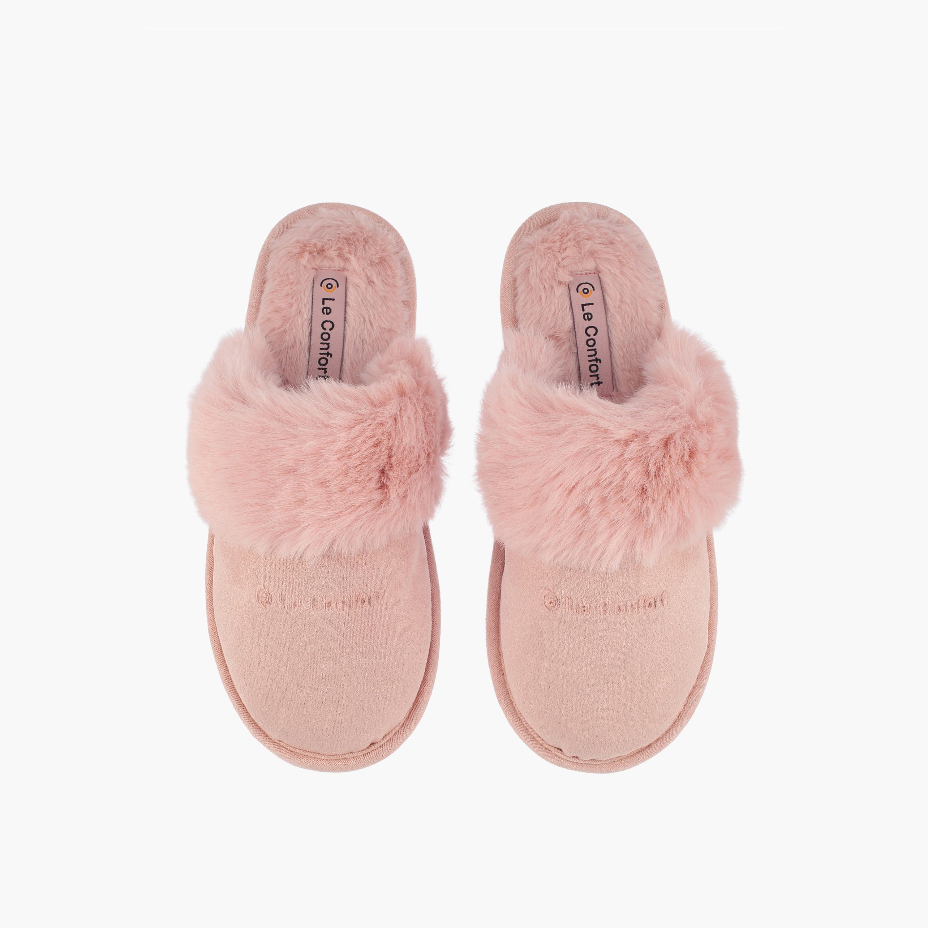 Le Confort Women Plush Bedroom Slippers-women-shoes-bedroomslippers-image-1