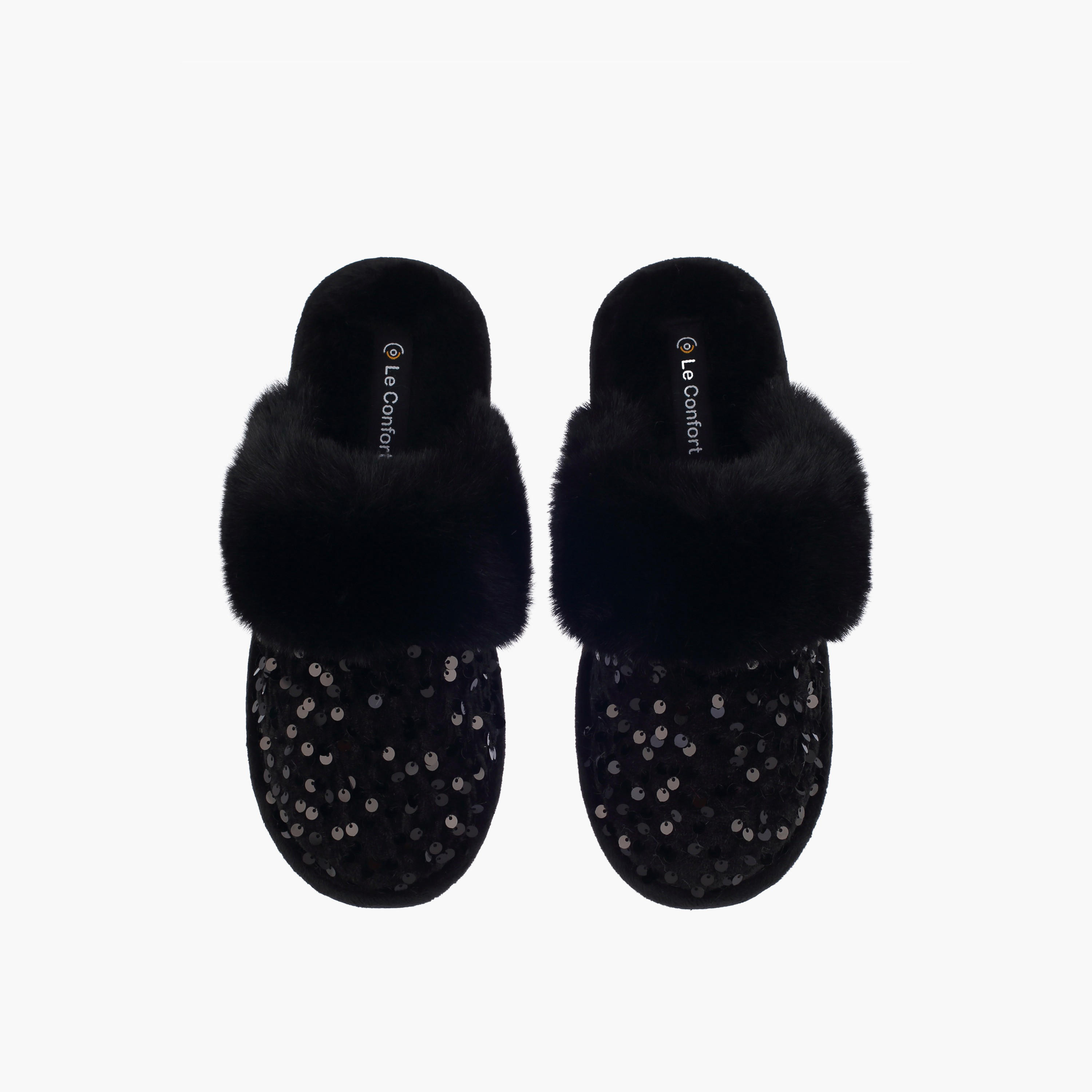 Le Confort Women Sequin Embellished Bedroom Mules-women-shoes-bedroomslippers-image-1