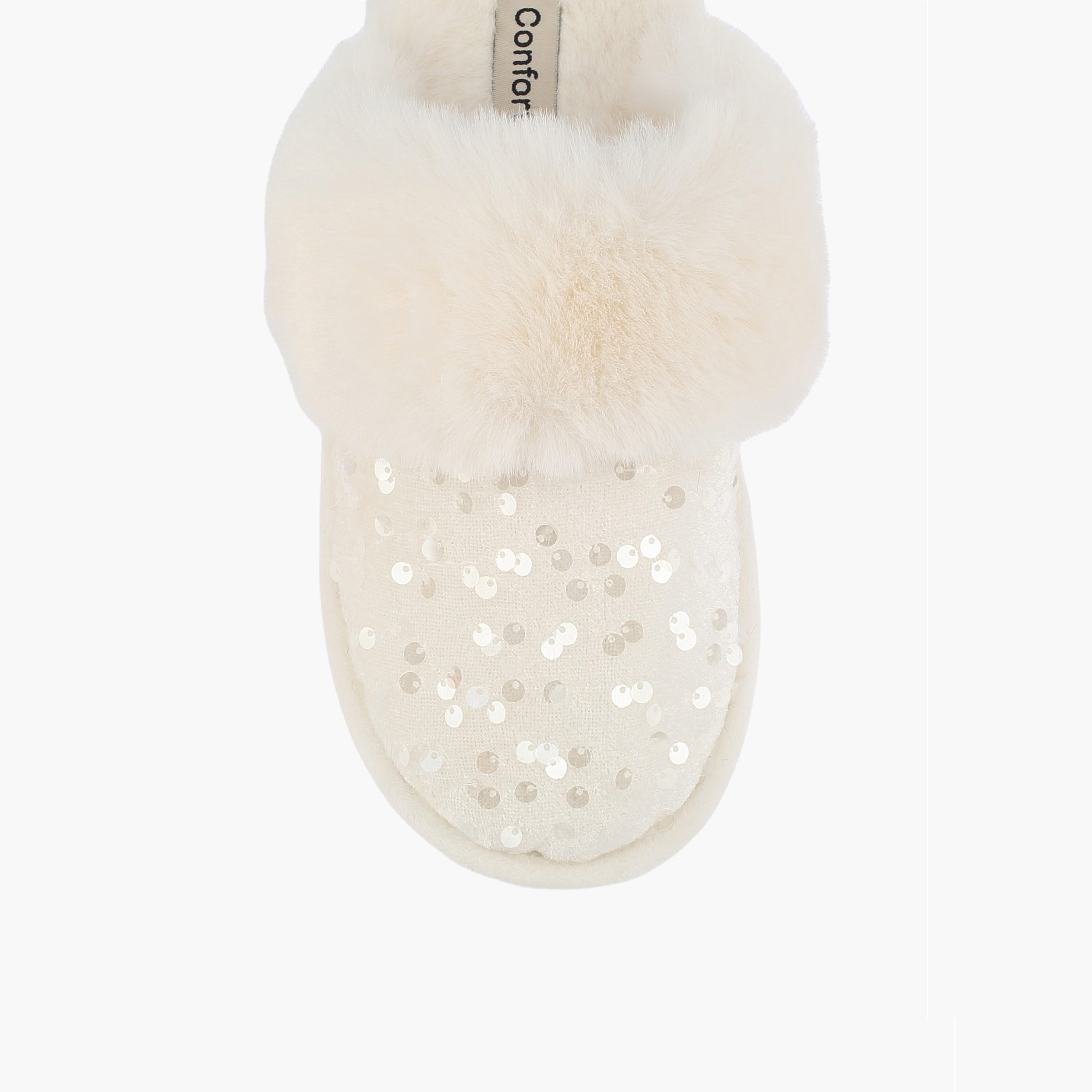 Le Confort Women Sequin Embellished Bedroom Mules-women-shoes-bedroomslippers-image-3