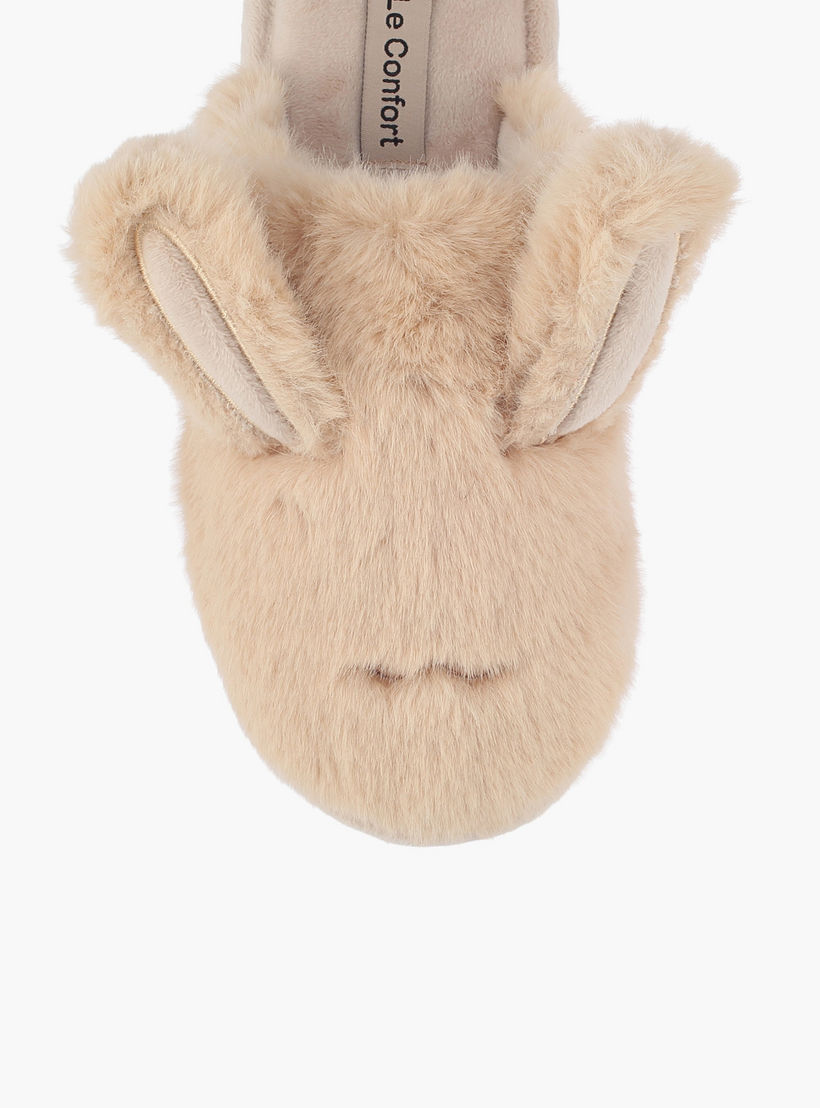 Le Confort Women Bunny Plush Bedroom Slippers-women-shoes-bedroomslippers-image-3