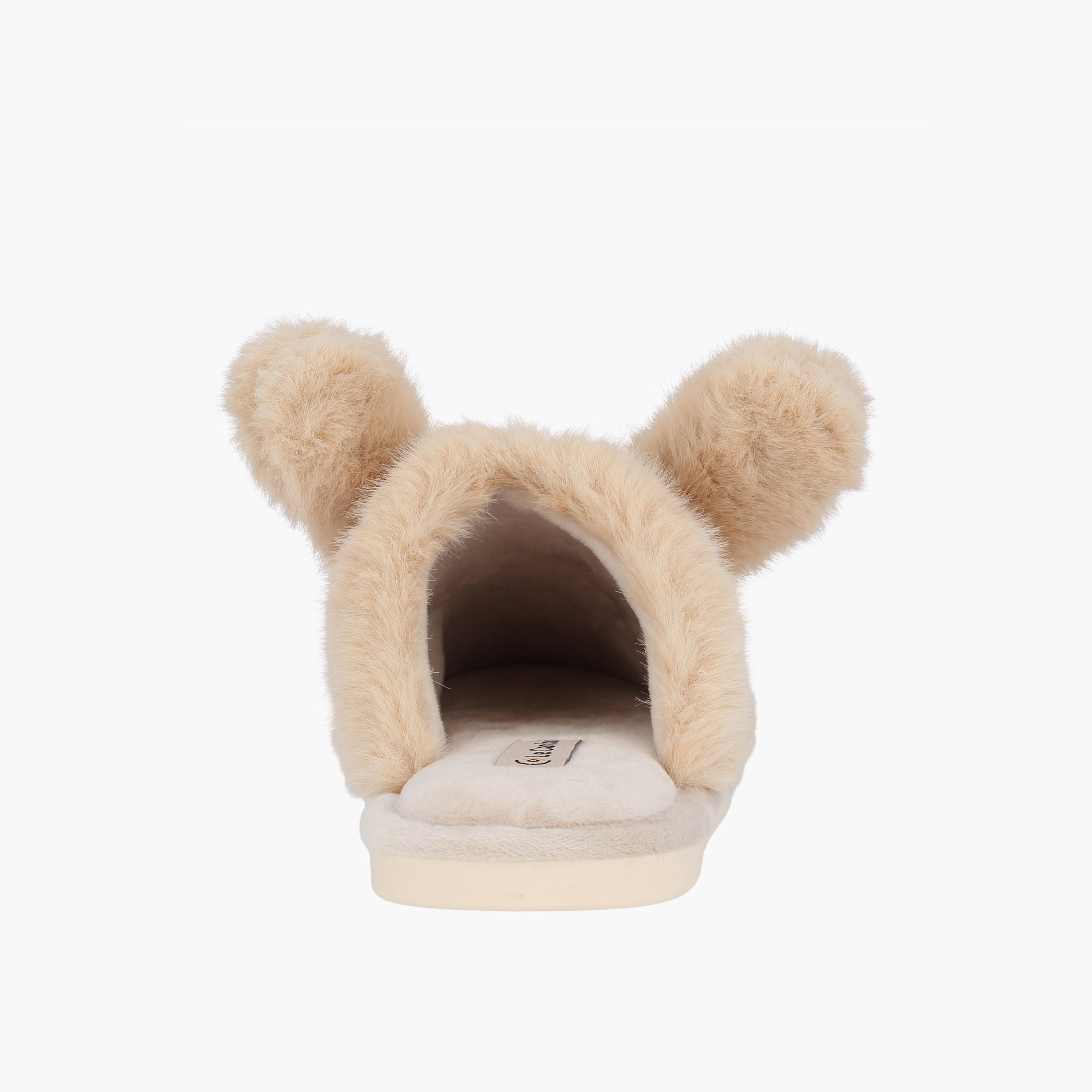 Le Confort Women Bunny Plush Bedroom Slippers-women-shoes-bedroomslippers-image-4