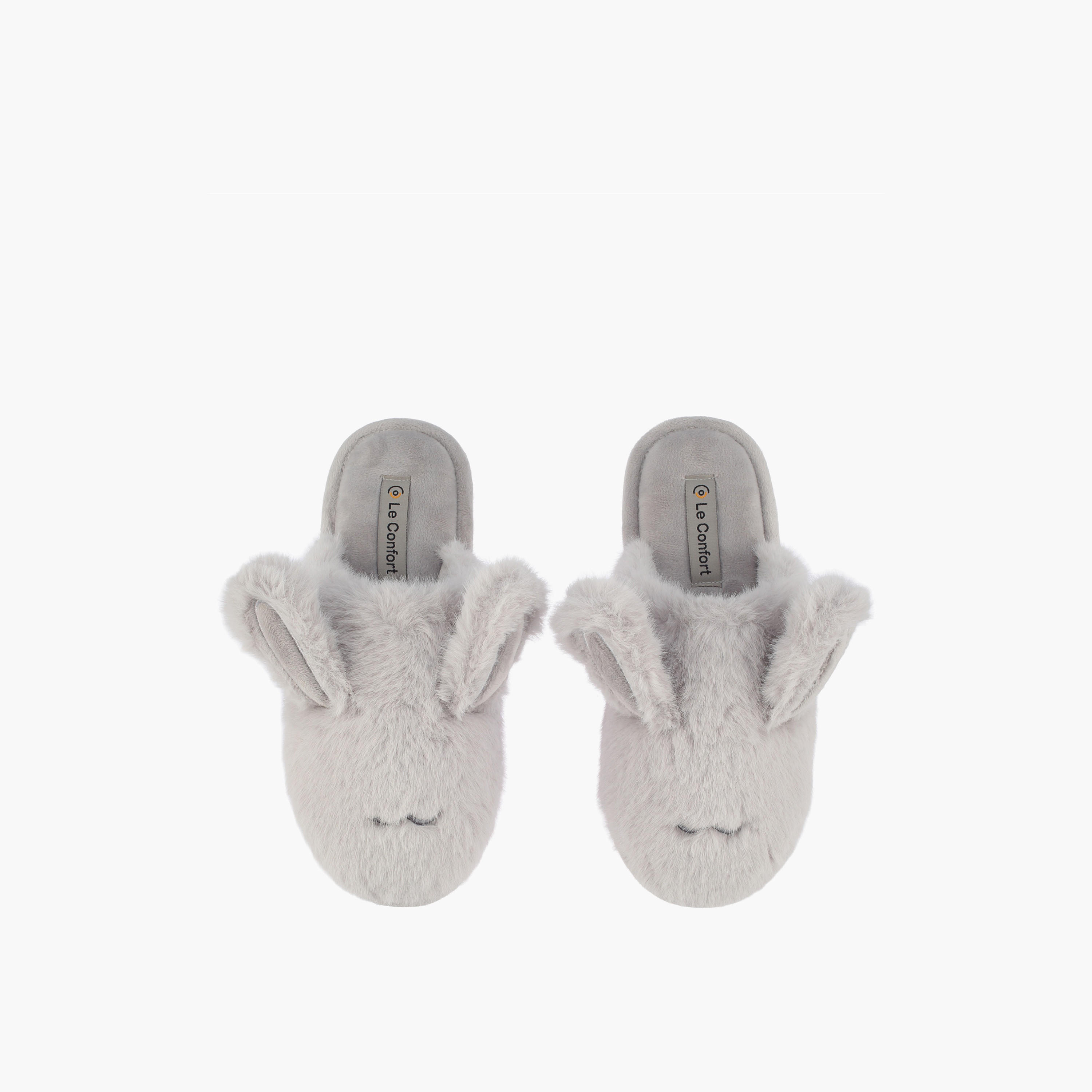 Le Confort Women Bunny Plush Bedroom Slippers-women-shoes-bedroomslippers-image-1