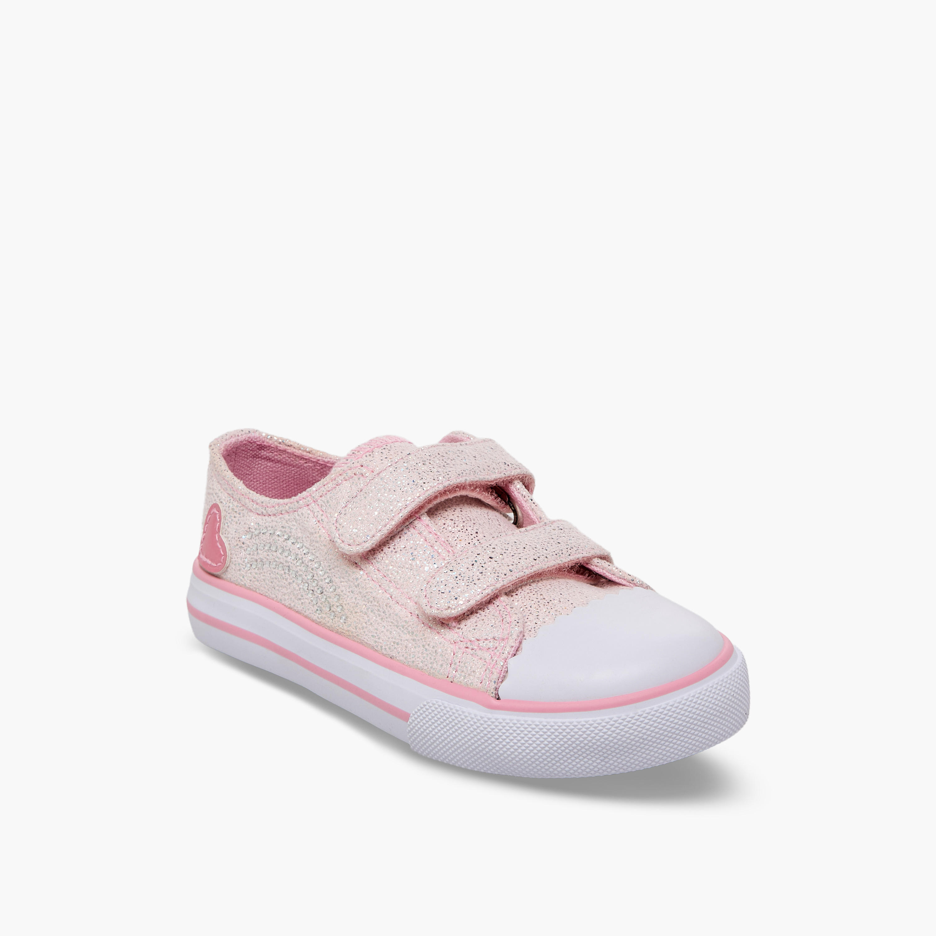 Flora Bella Girls Hook & Loop Ankle Sneakers-girls-shoes-sneakers-image-2