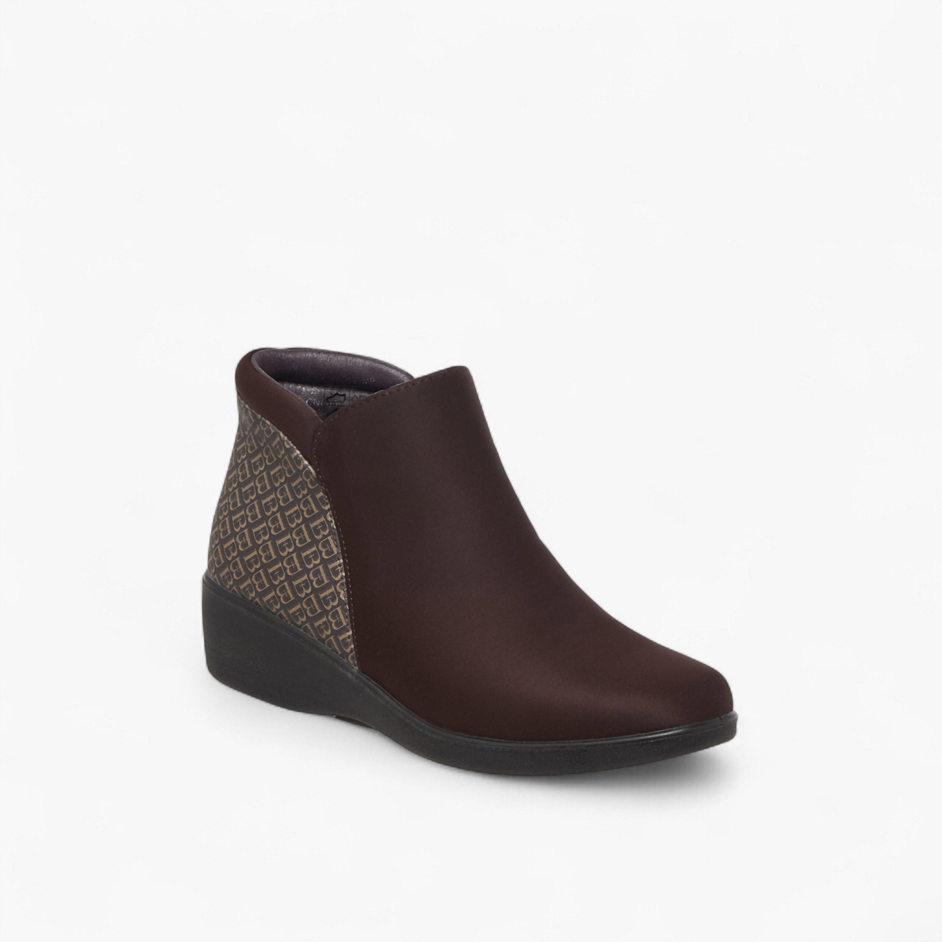 Flora Bella Women Monogram Print Ankle Boots-women-shoes-boots-image-2