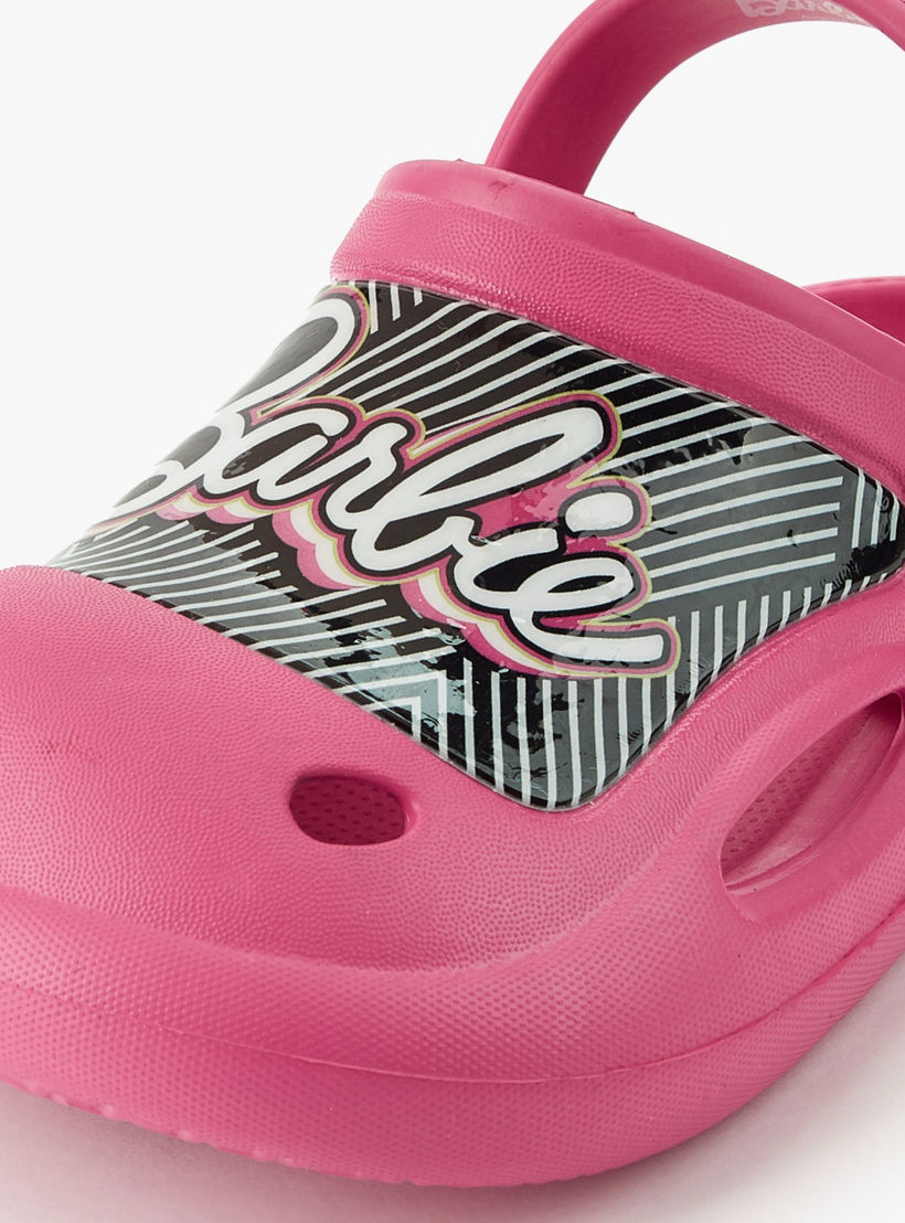 Barbie Girls Printed Clogs-girls-shoes-flipflopsandslides-image-4