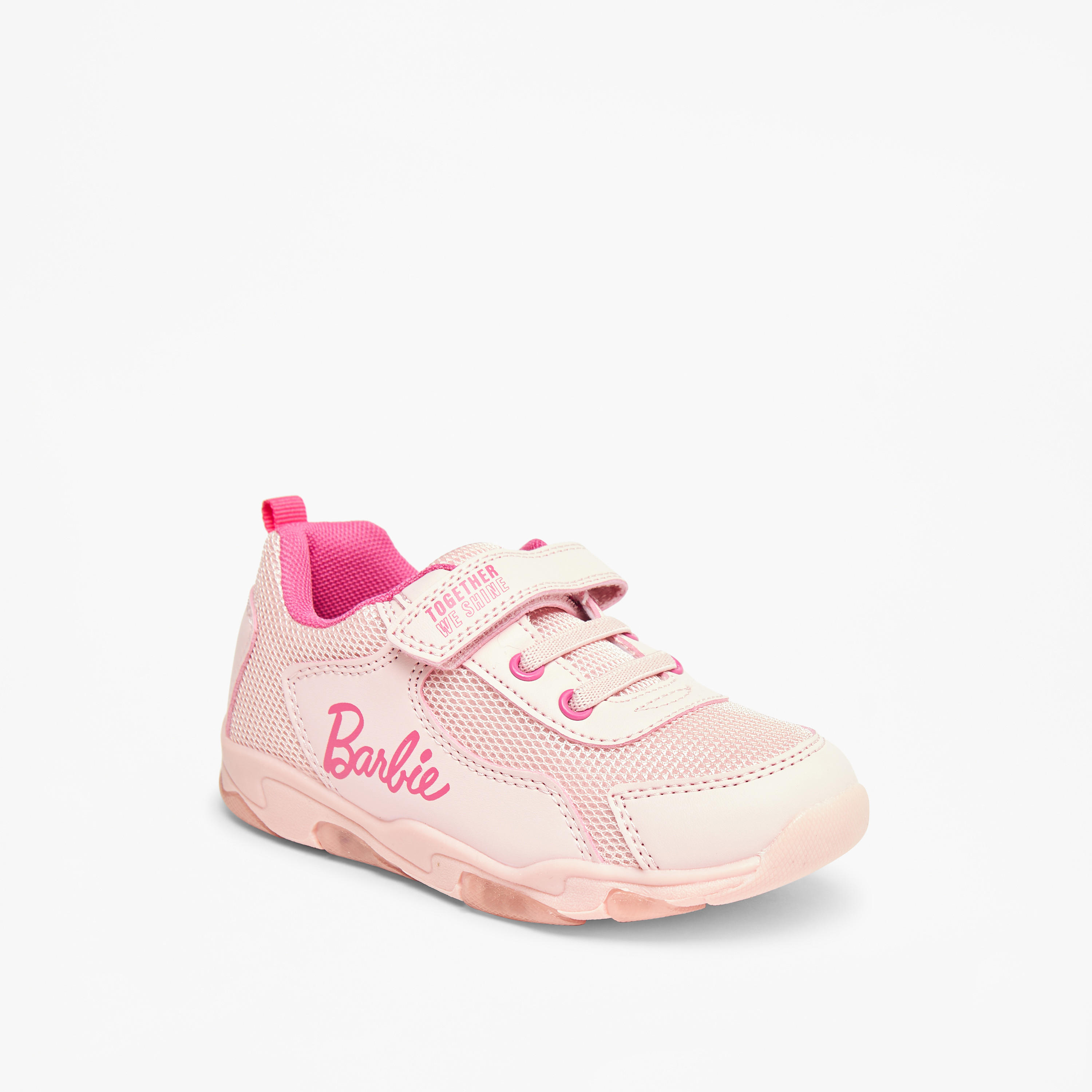 Barbie Girls Hook & Loop Light-Up Ankle Sneakers-girls-shoes-sneakers-image-1