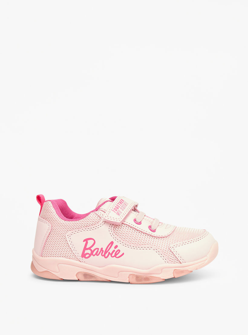 Barbie Girls Hook & Loop Light-Up Ankle Sneakers-girls-shoes-sneakers-image-3
