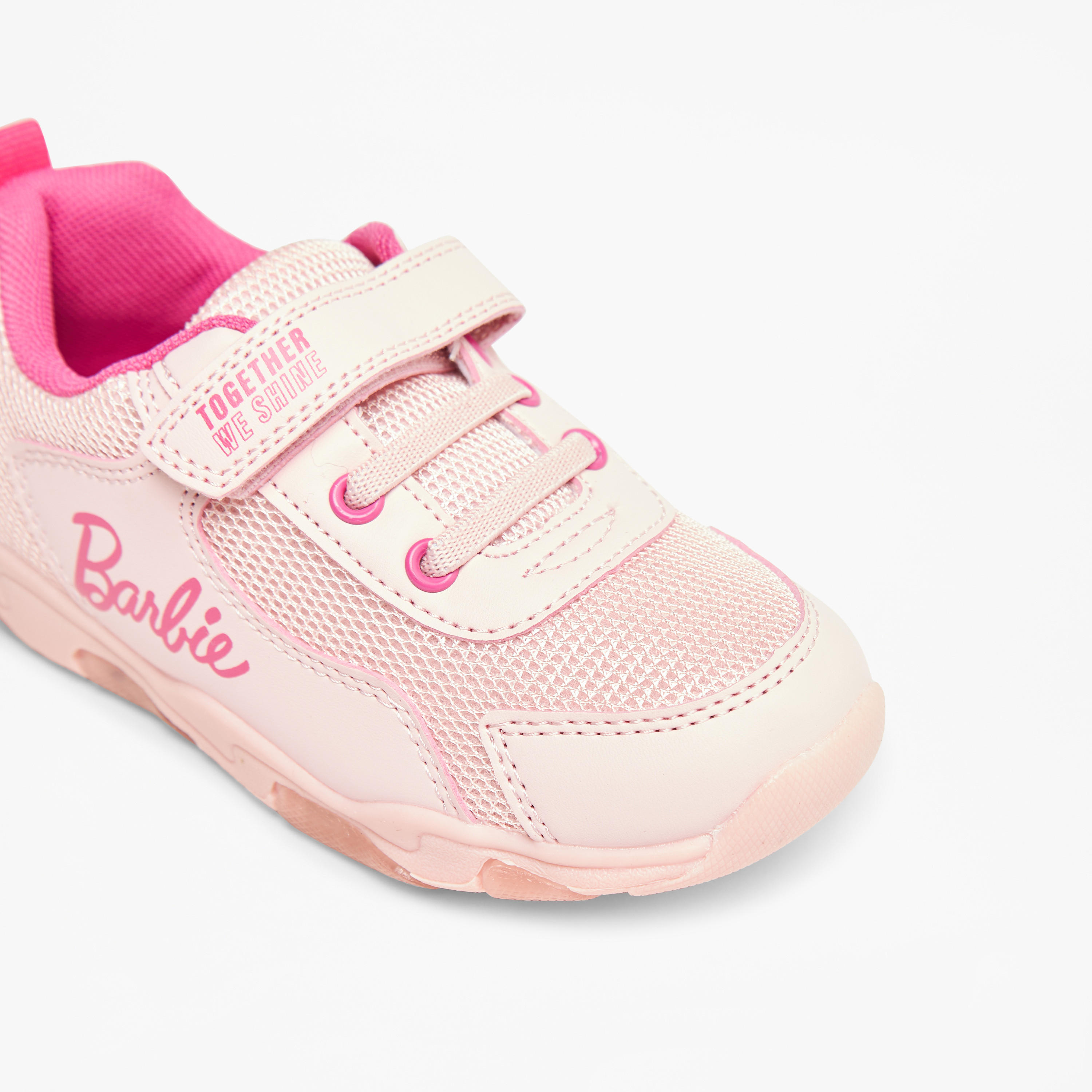 Barbie Girls Hook & Loop Light-Up Ankle Sneakers-girls-shoes-sneakers-image-4