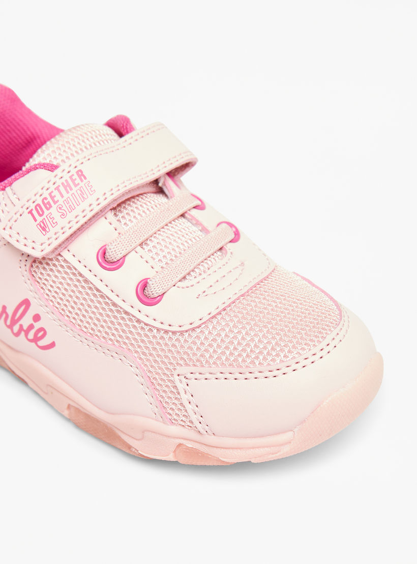 Barbie Girls Hook & Loop Light-Up Ankle Sneakers-girls-shoes-sneakers-image-4