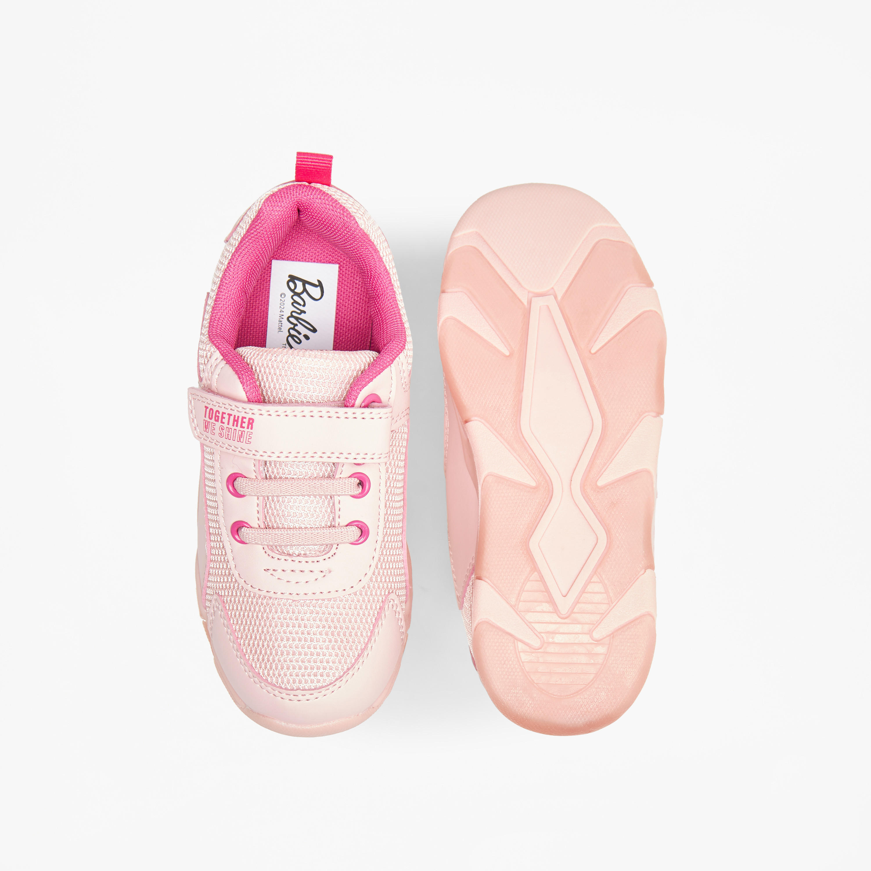 Barbie Girls Hook & Loop Light-Up Ankle Sneakers-girls-shoes-sneakers-image-5
