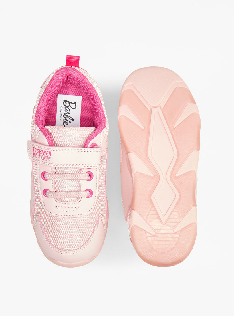 Barbie Girls Hook & Loop Light-Up Ankle Sneakers-girls-shoes-sneakers-image-5