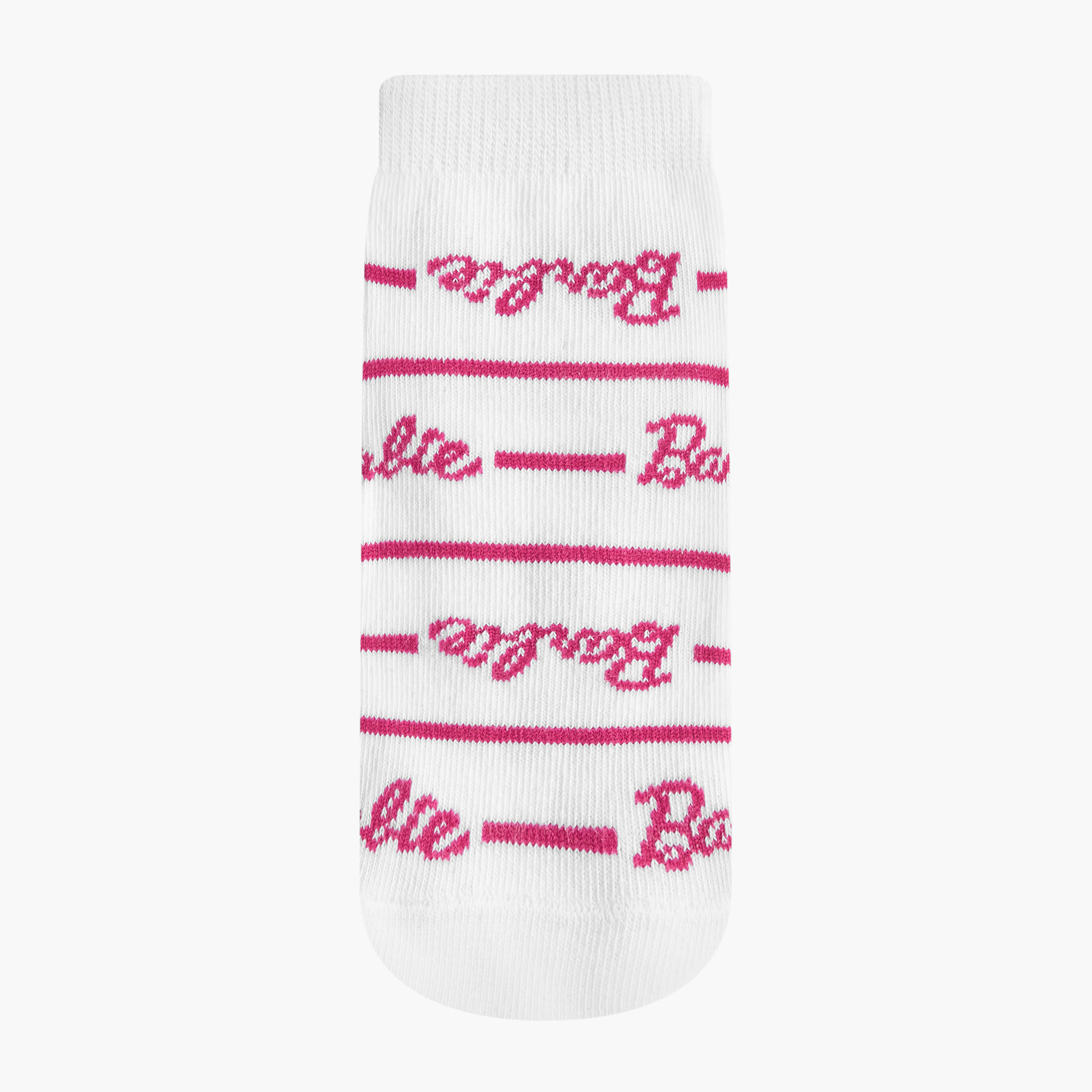 Barbie Print Non-Terry Ankle Length Socks - Set of 5-girls-accessories-socks-image-2