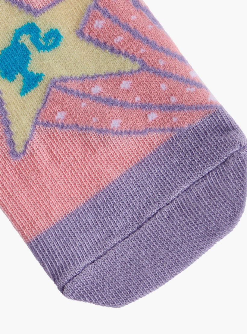 Barbie Printed Non Terry Ankle Length Socks - Set of 5-girls-accessories-socks-image-3