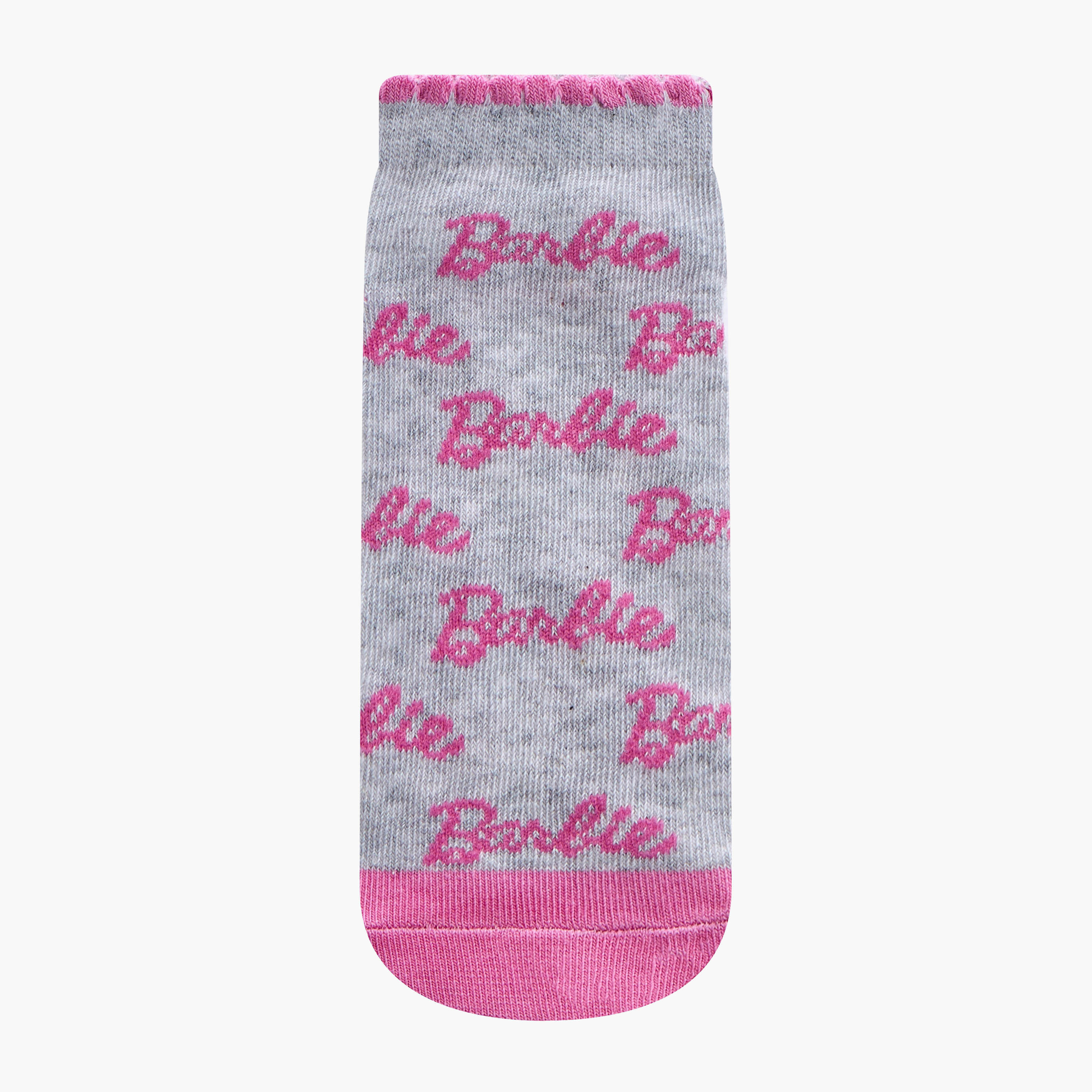 Barbie Girls Assorted Ankle Length Socks - Set of 5-girls-accessories-socks-image-2