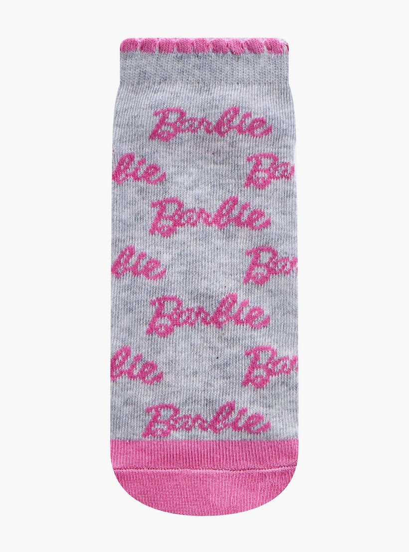 Barbie Girls Assorted Ankle Length Socks - Set of 5-girls-accessories-socks-image-2