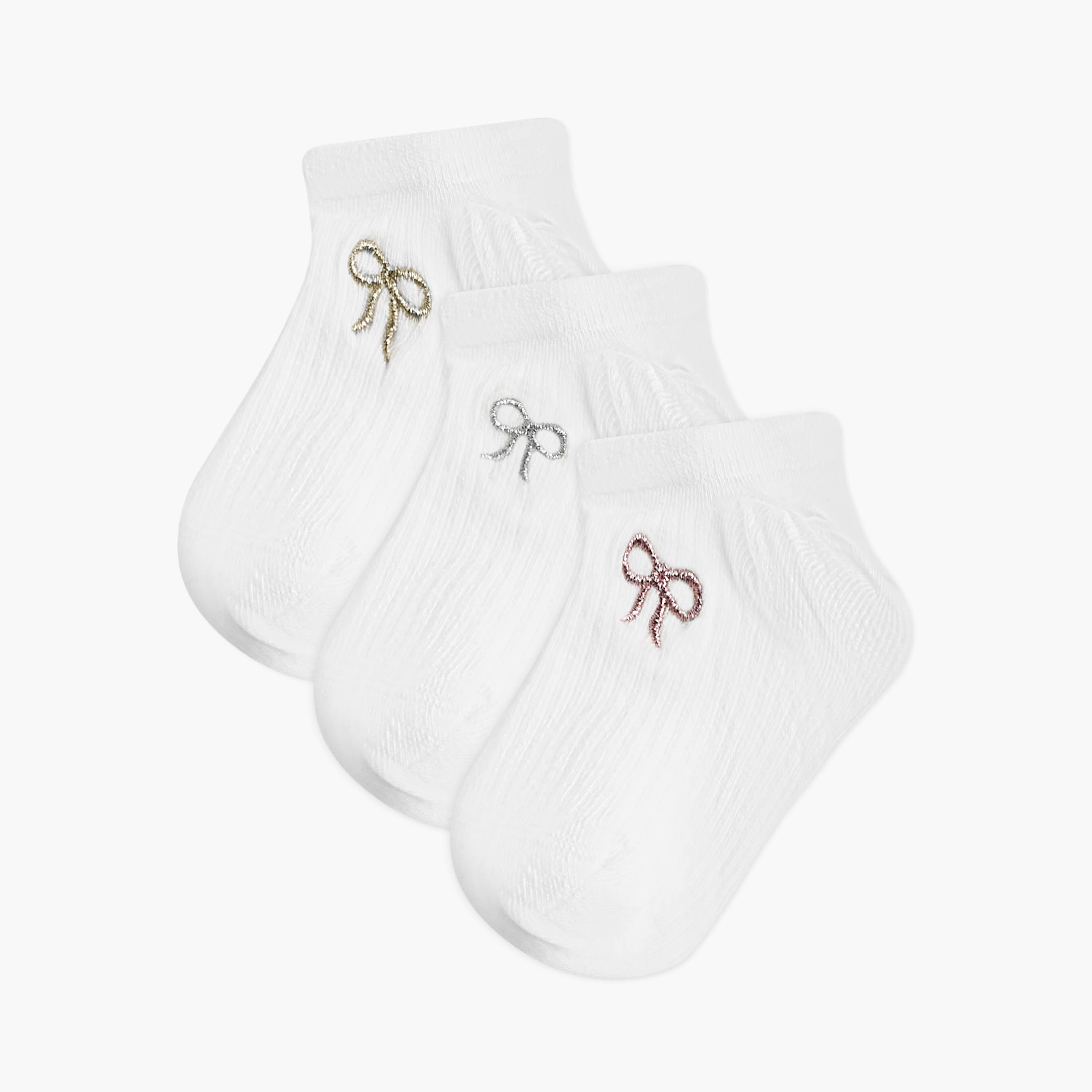 Celeste Pack of 3 Low Cut Cotton Socks-women-socksandstockings-image-1