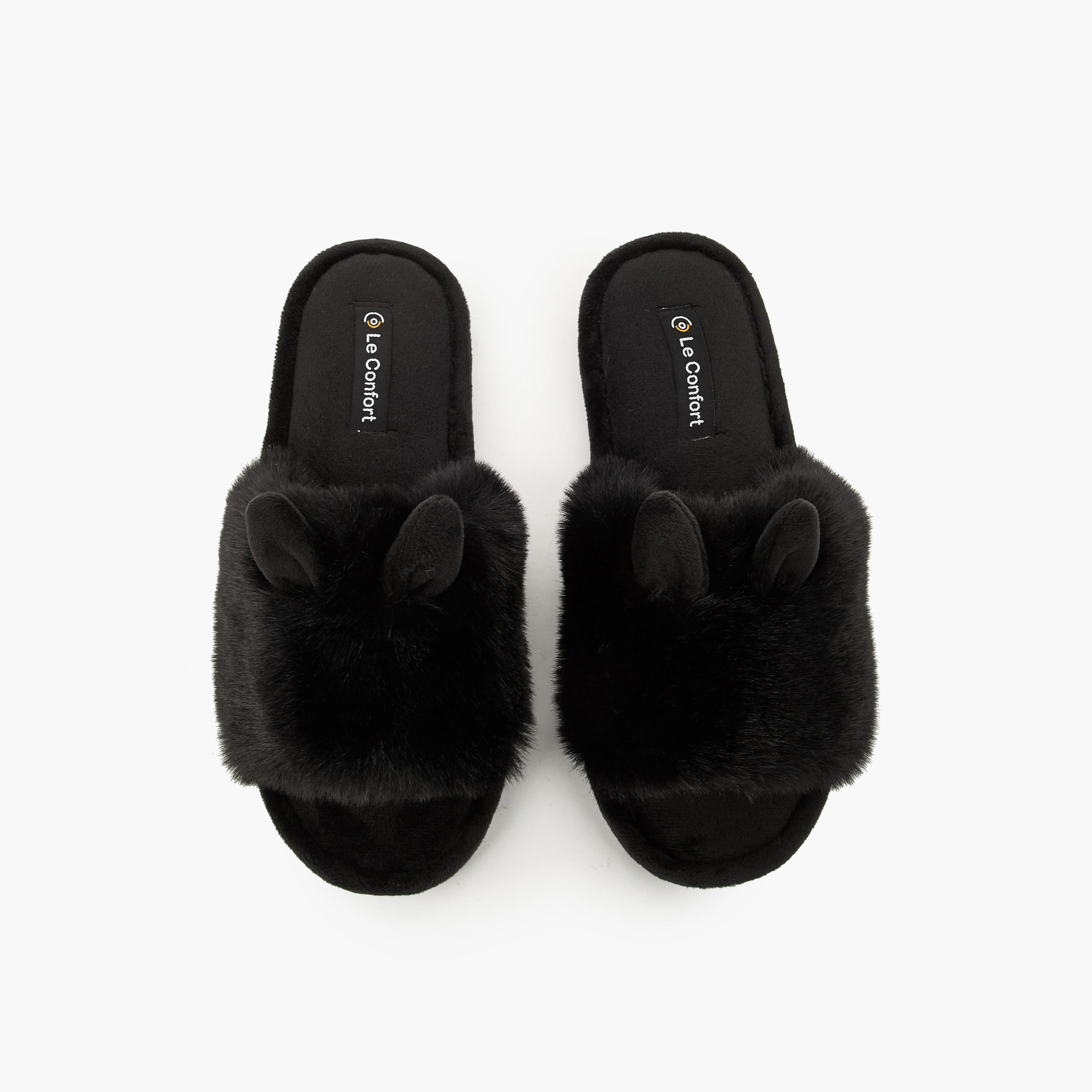 Le Confort Women Ear Applique Bedroom Slippers-women-shoes-bedroomslippers-image-1