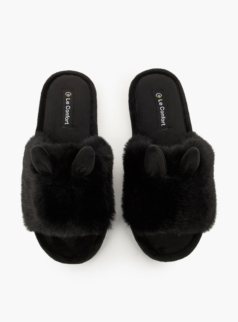 Le Confort Women Ear Applique Bedroom Slippers-women-shoes-bedroomslippers-image-1