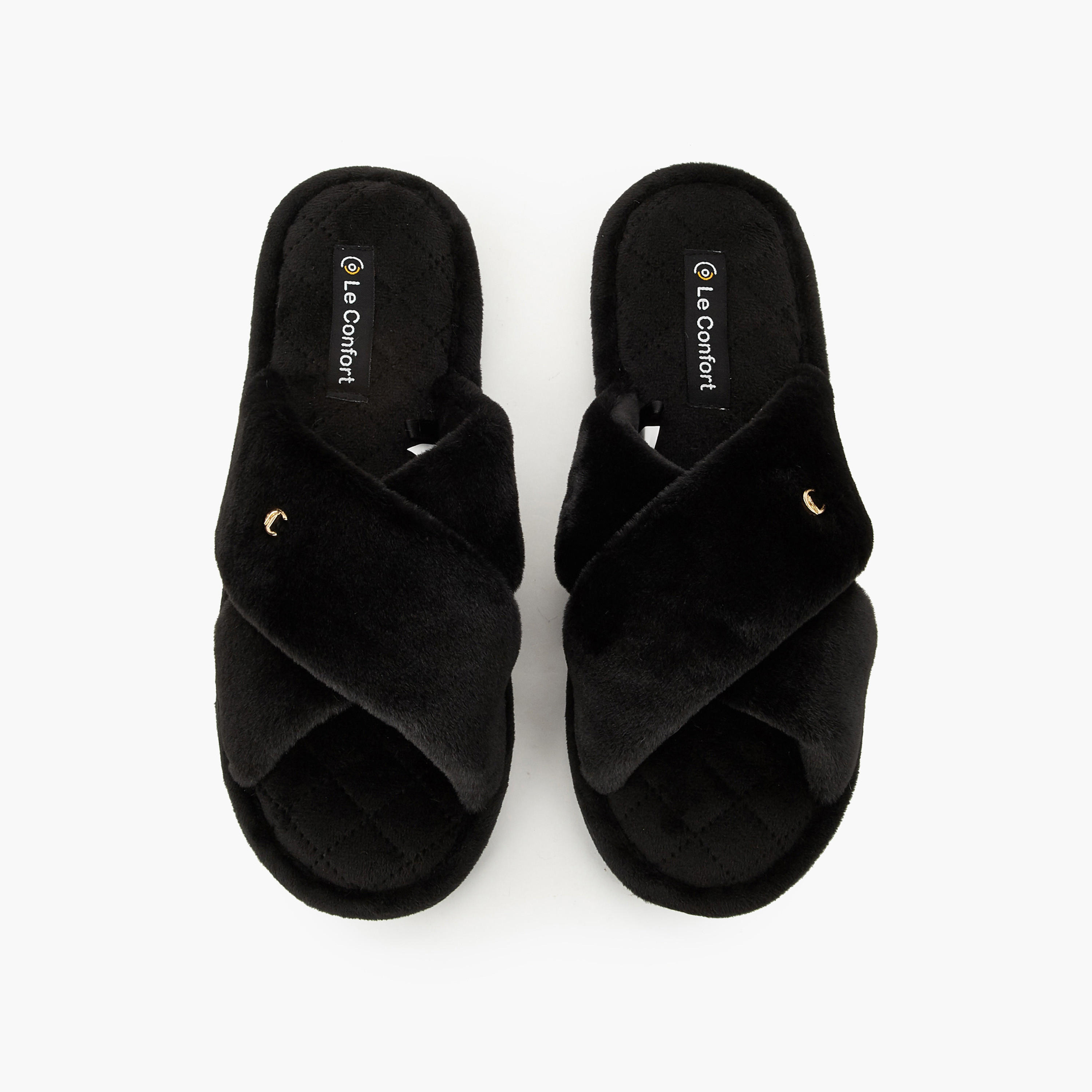 Le Confort Women Cross Strap Bedroom Slippers-women-shoes-bedroomslippers-image-1