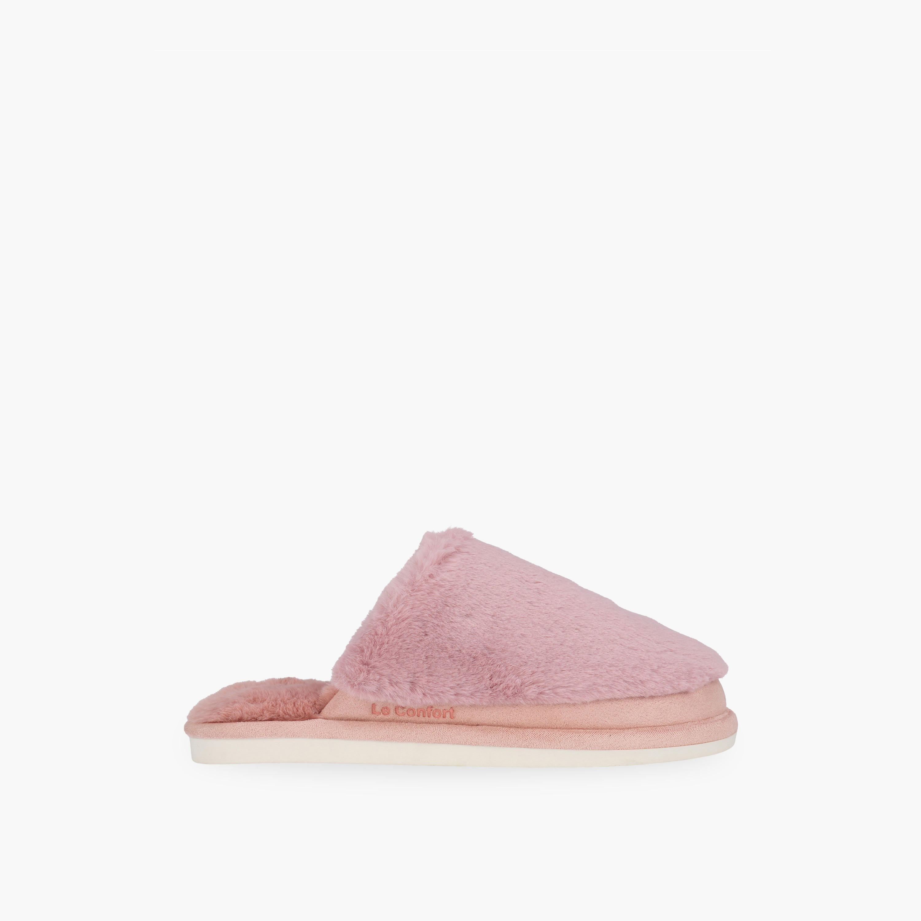 Le Confort Women Faux Fur Textured Bedroom Mules-women-shoes-bedroomslippers-image-2