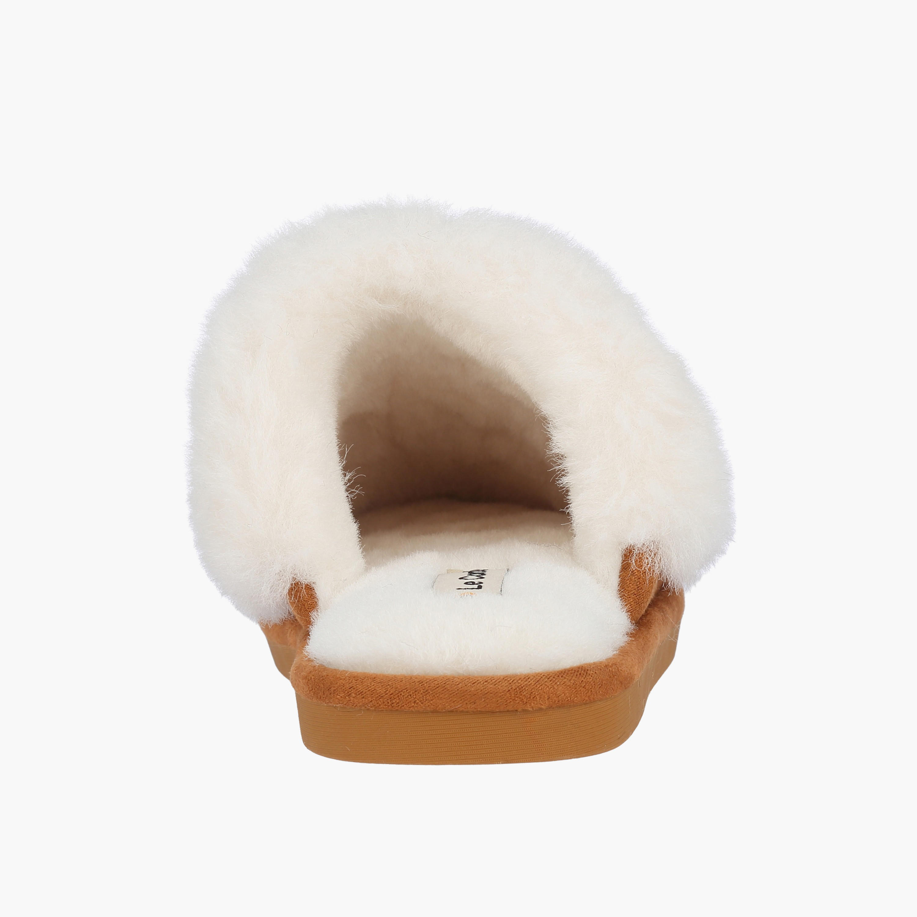 Le Confort Women Faux Fur Textured Bedroom Mules-women-shoes-bedroomslippers-image-4