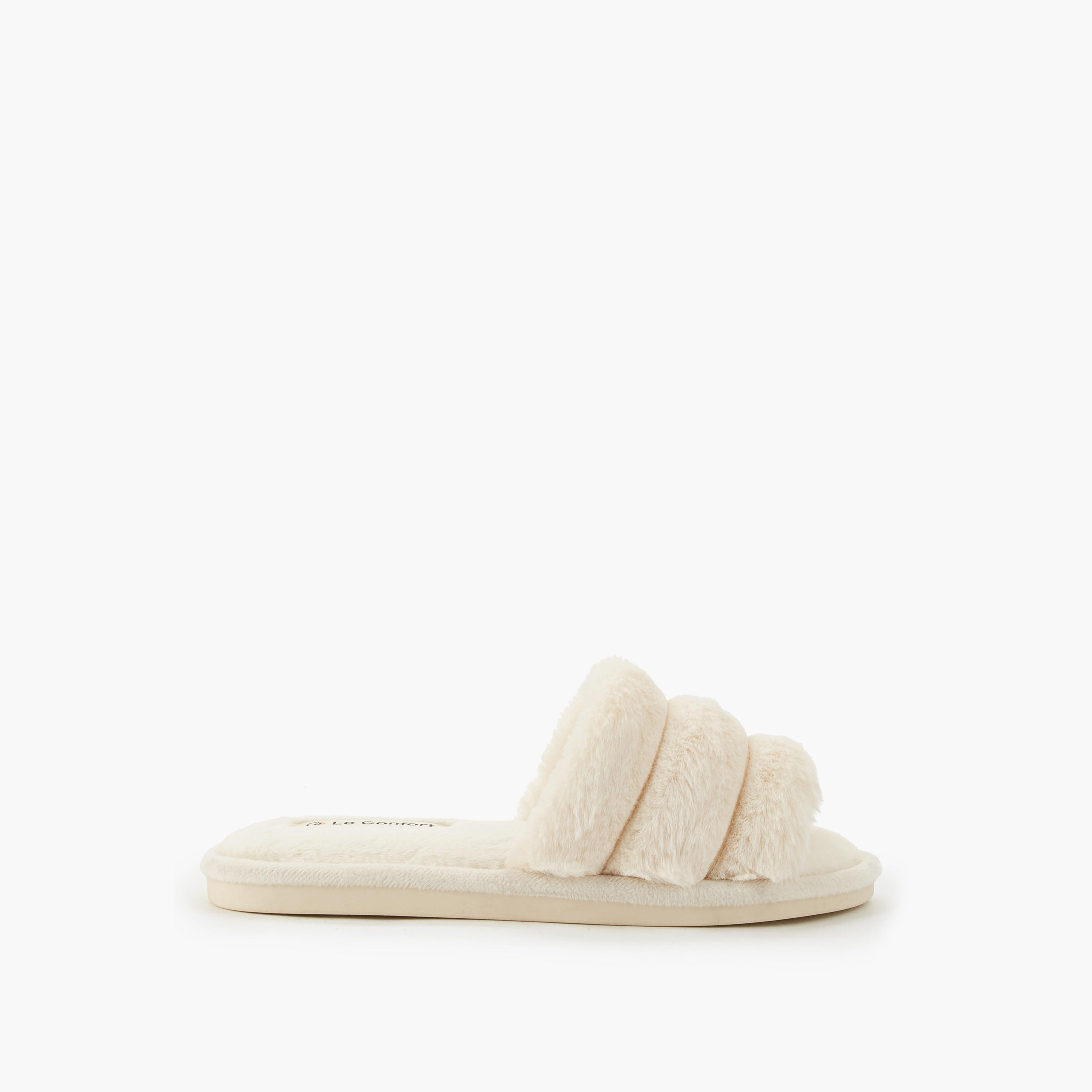Le Confort Women Faux Fur Bedroom Slippers-women-shoes-bedroomslippers-image-2