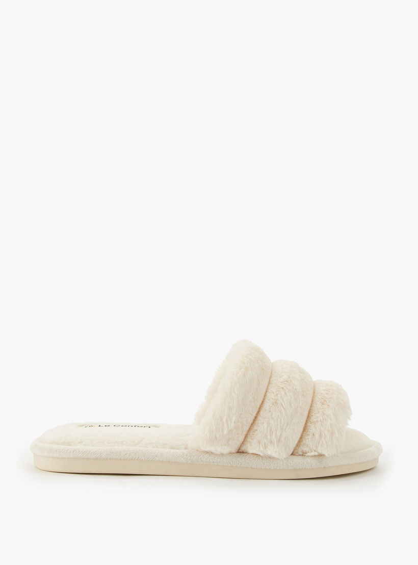 Le Confort Women Faux Fur Bedroom Slippers-women-shoes-bedroomslippers-image-2
