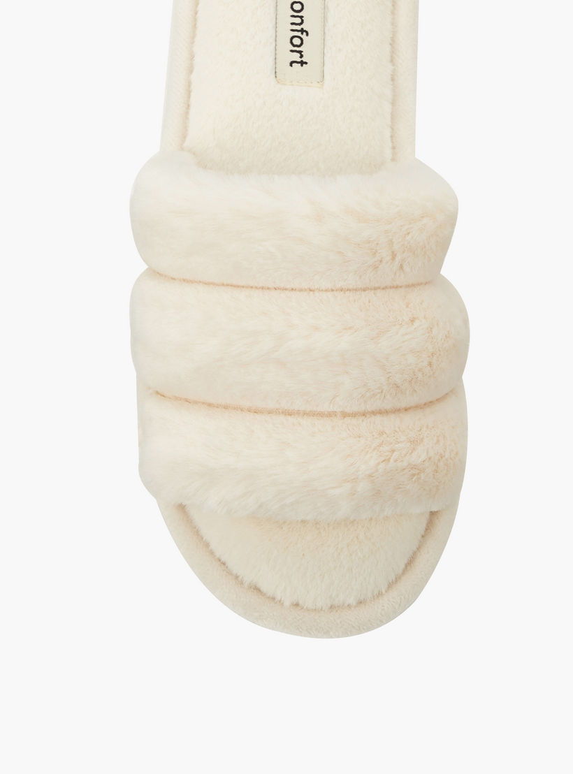Le Confort Women Faux Fur Bedroom Slippers-women-shoes-bedroomslippers-image-4