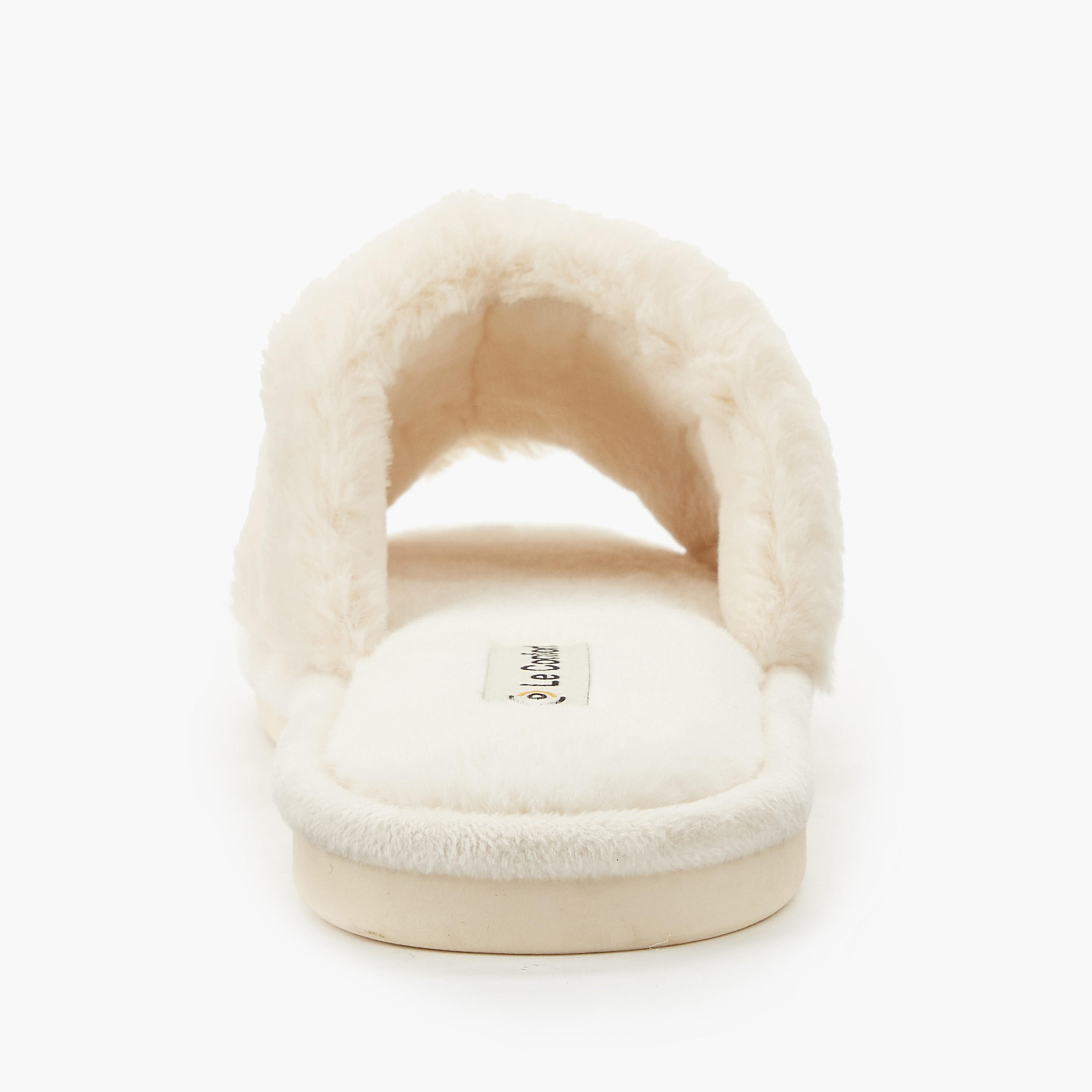 Le Confort Women Faux Fur Bedroom Slippers-women-shoes-bedroomslippers-image-5