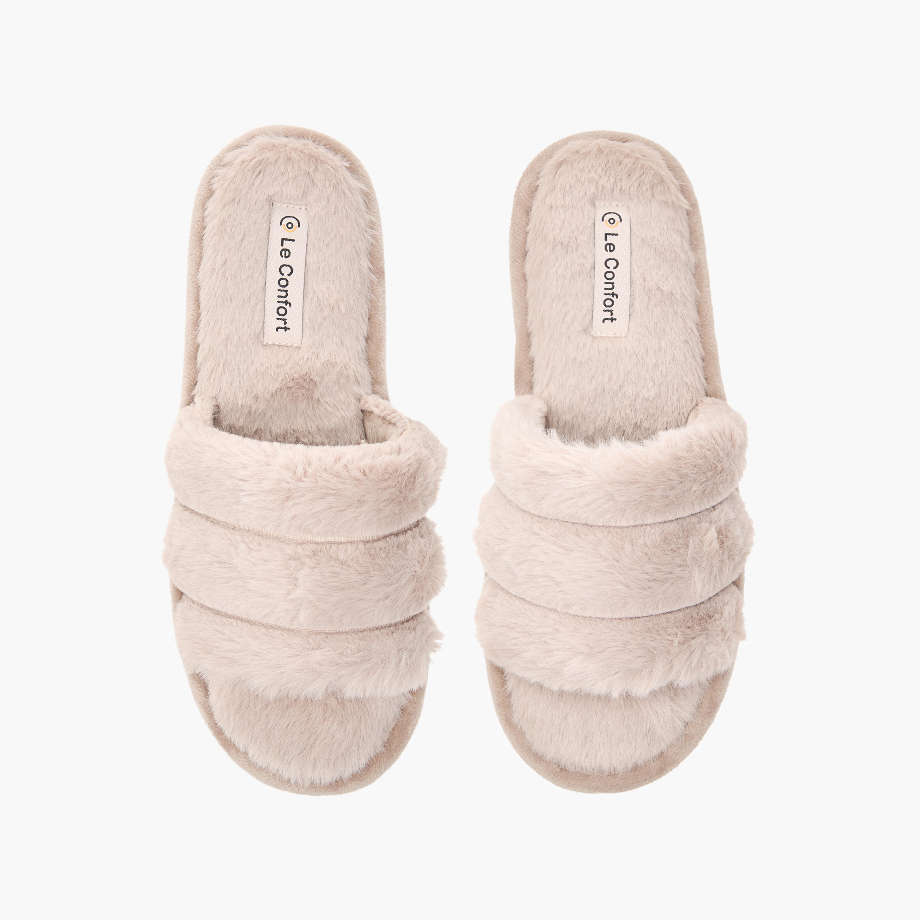 Le Confort Women Faux Fur Bedroom Slippers-women-shoes-bedroomslippers-image-1