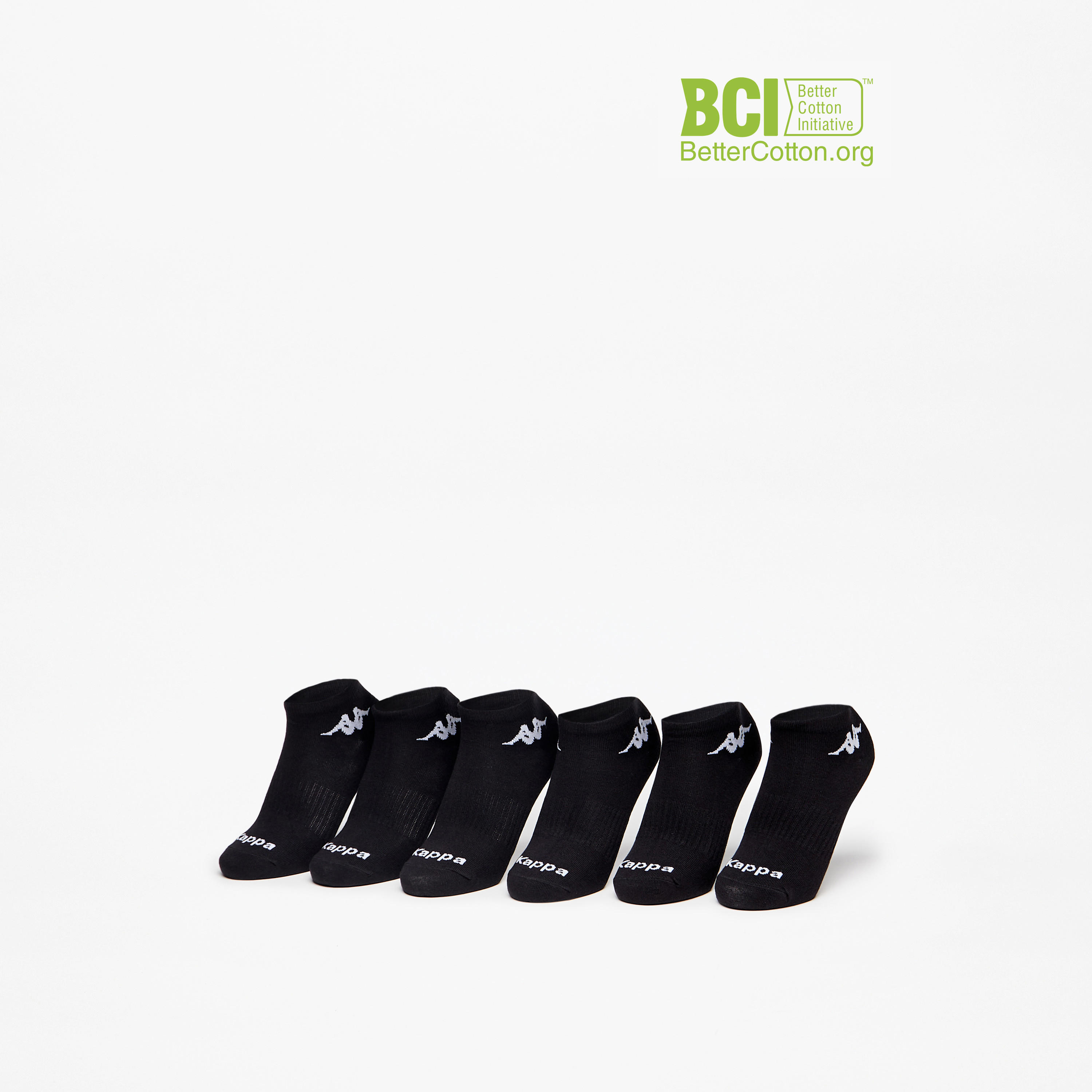 طقم جوارب رياضية 6 أزواج بطول الكاحل وتفاصيل الشعار من كابا-girls-accessories-socks-image-1