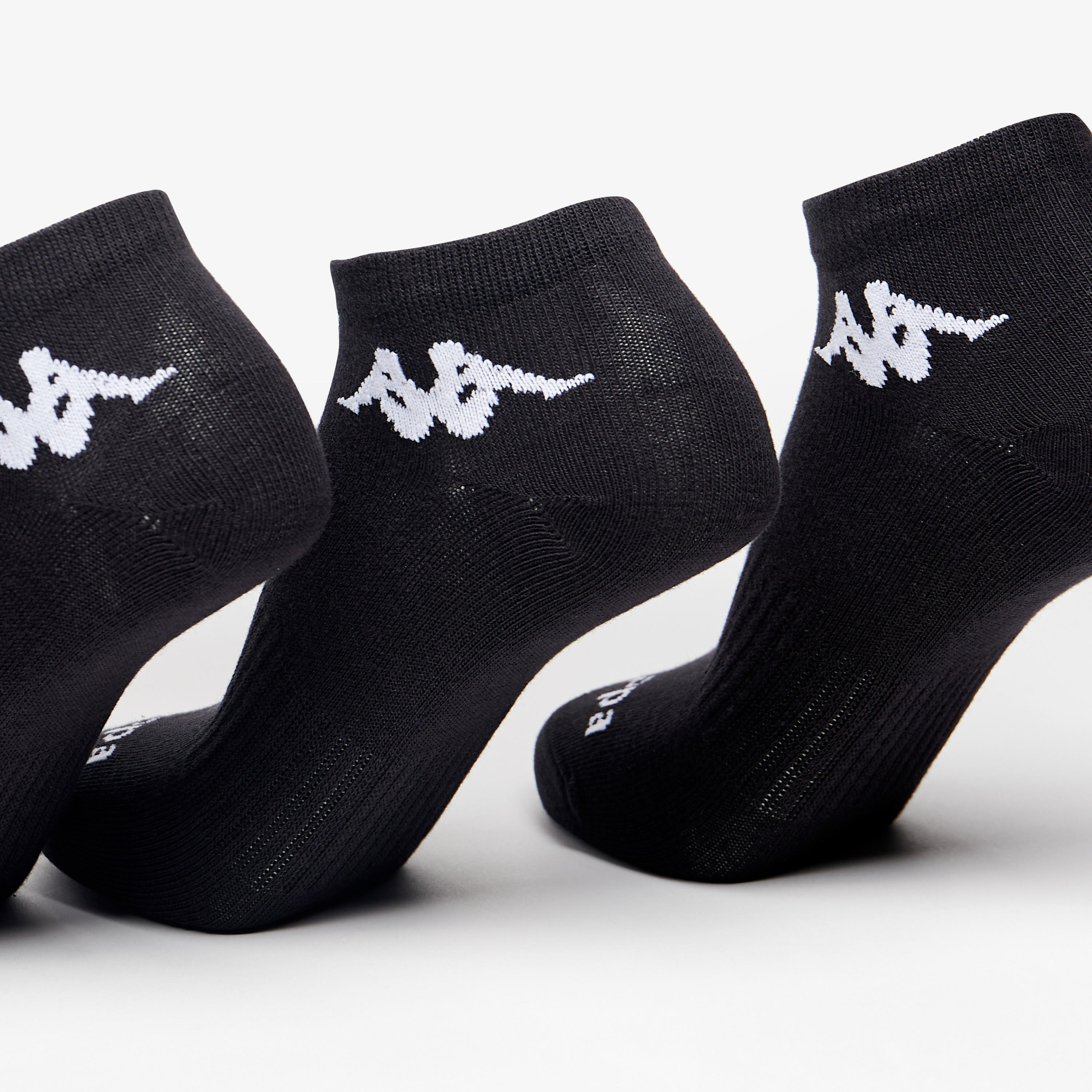 طقم جوارب رياضية 6 أزواج بطول الكاحل وتفاصيل الشعار من كابا-girls-accessories-socks-image-2