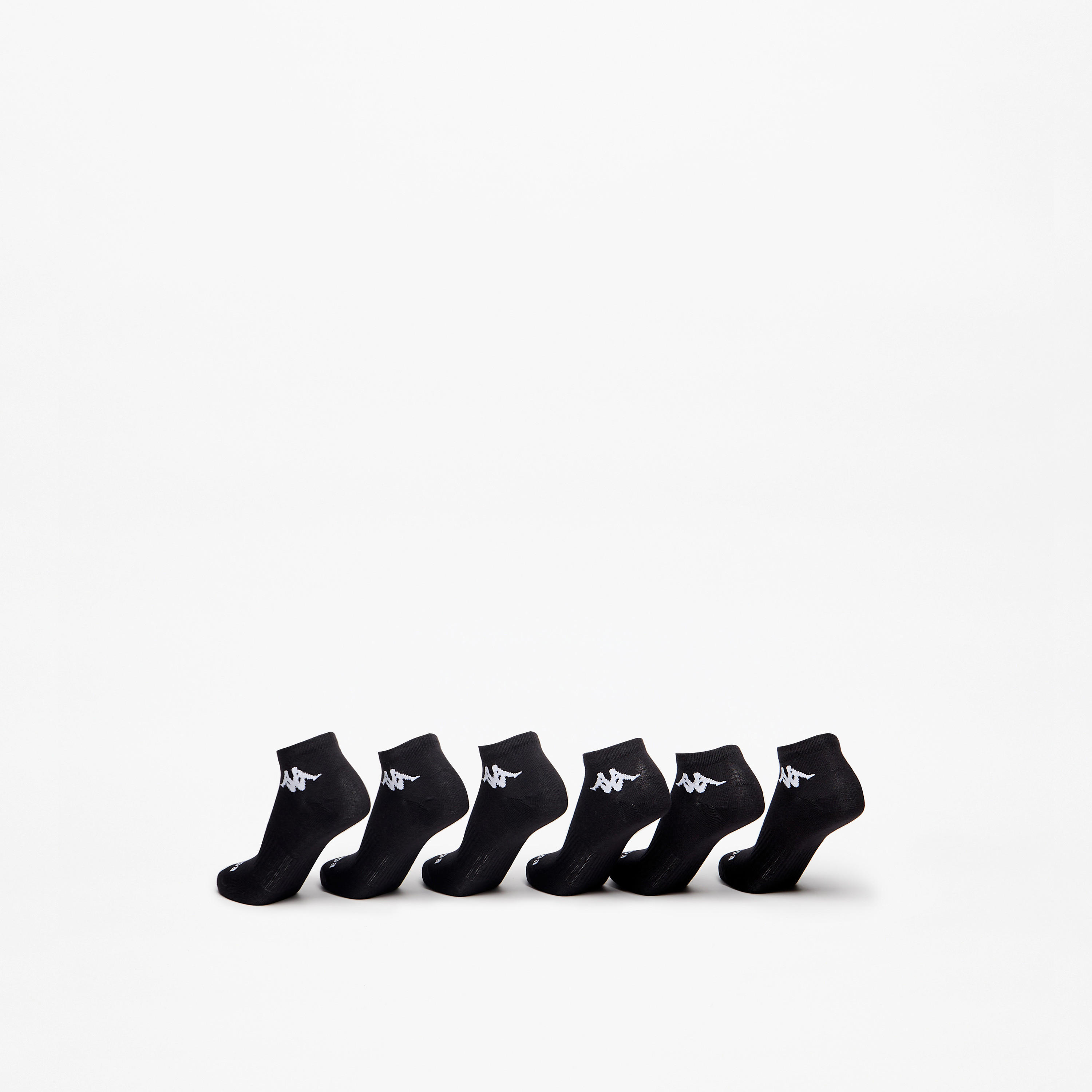 طقم جوارب رياضية 6 أزواج بطول الكاحل وتفاصيل الشعار من كابا-girls-accessories-socks-image-3