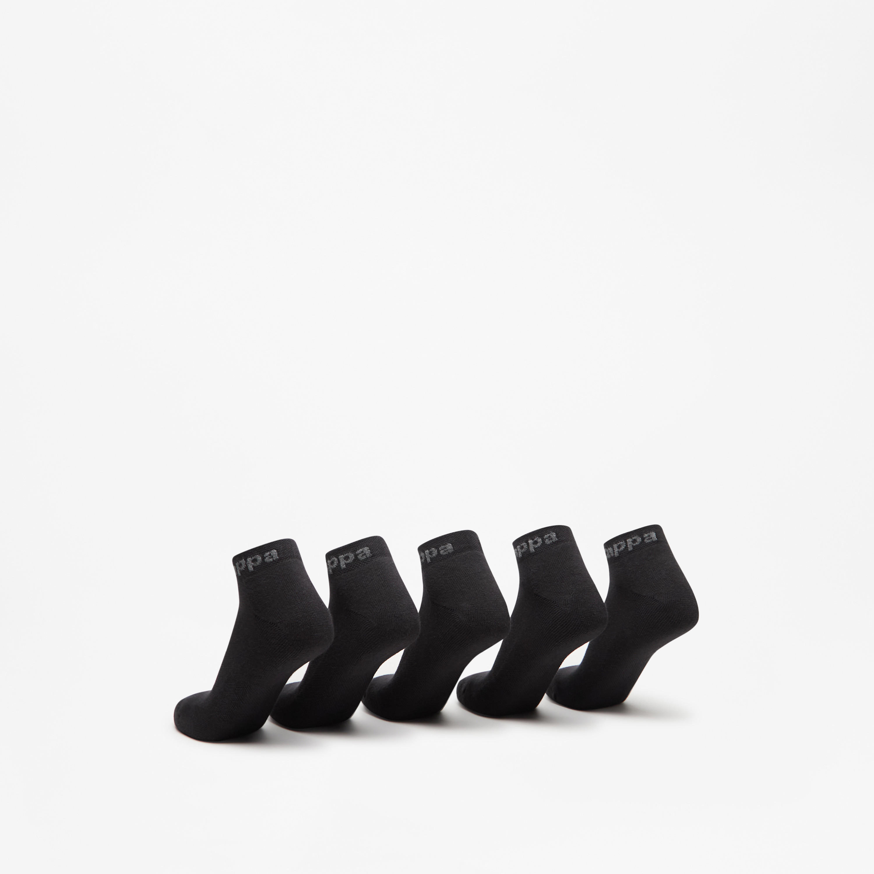 طقم جوارب موسّدة 5 أزواج بطول الكاحل وطبعات الشعار من كابا-women-socksandstockings-image-2