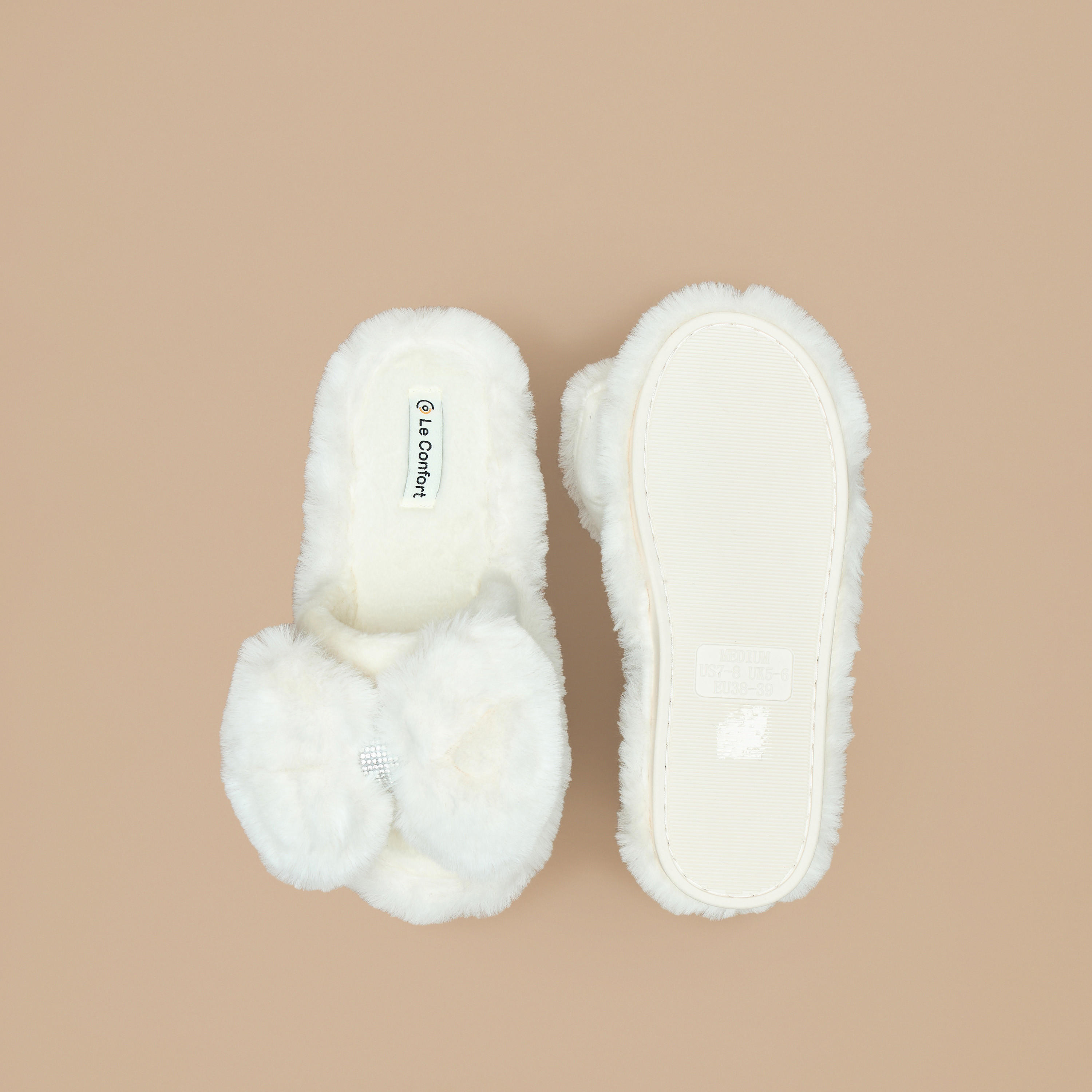 شبشب غرفة نوم بارز الملمس من الفرو الصناعي من لو كونفورت-women-shoes-bedroomslippers-image-5