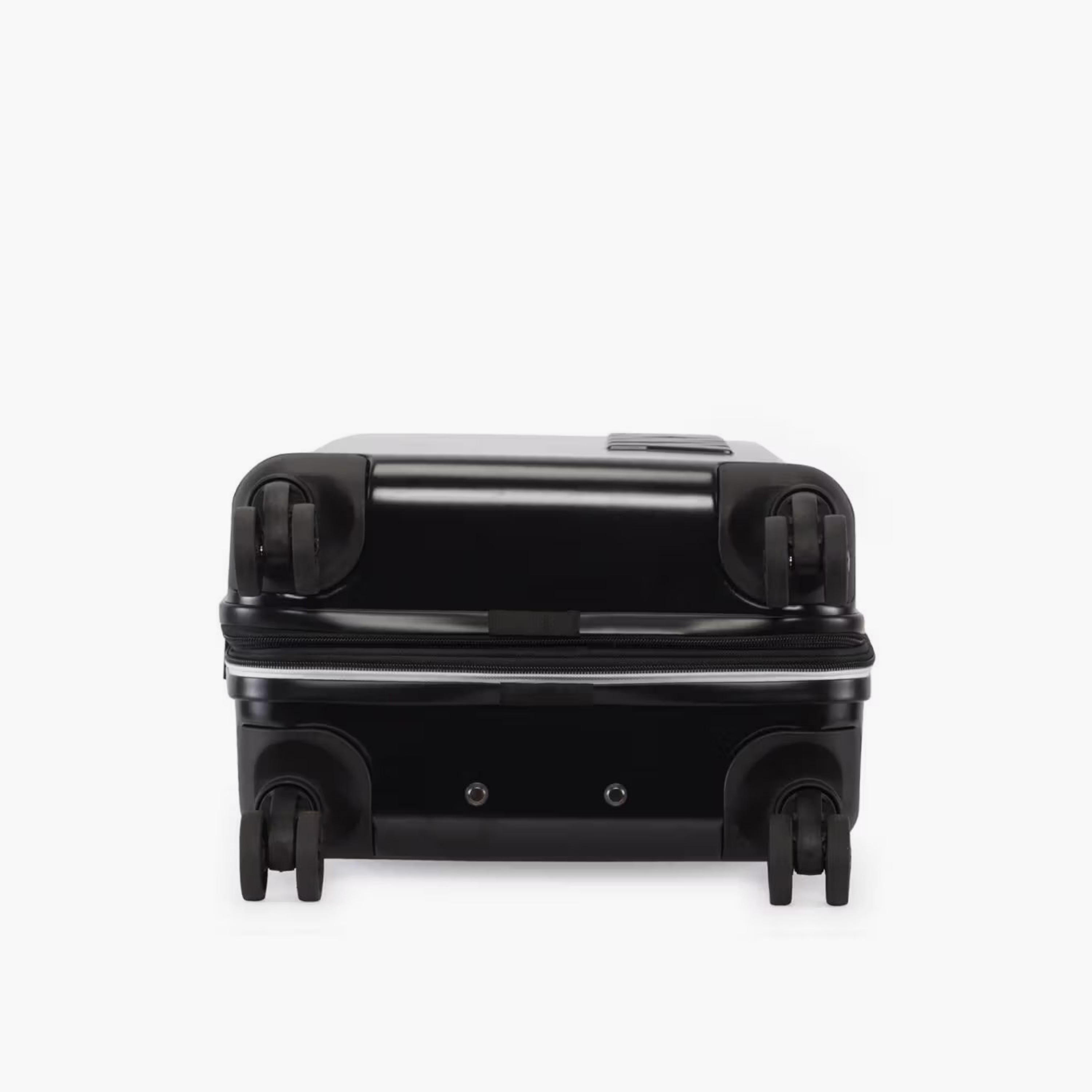 DKNY Logo Embossed Hardcase Luggage Trolley with Retractable Handle - 20 inches Cabin Bag-travel-luggagesandbags-luggage-image-6