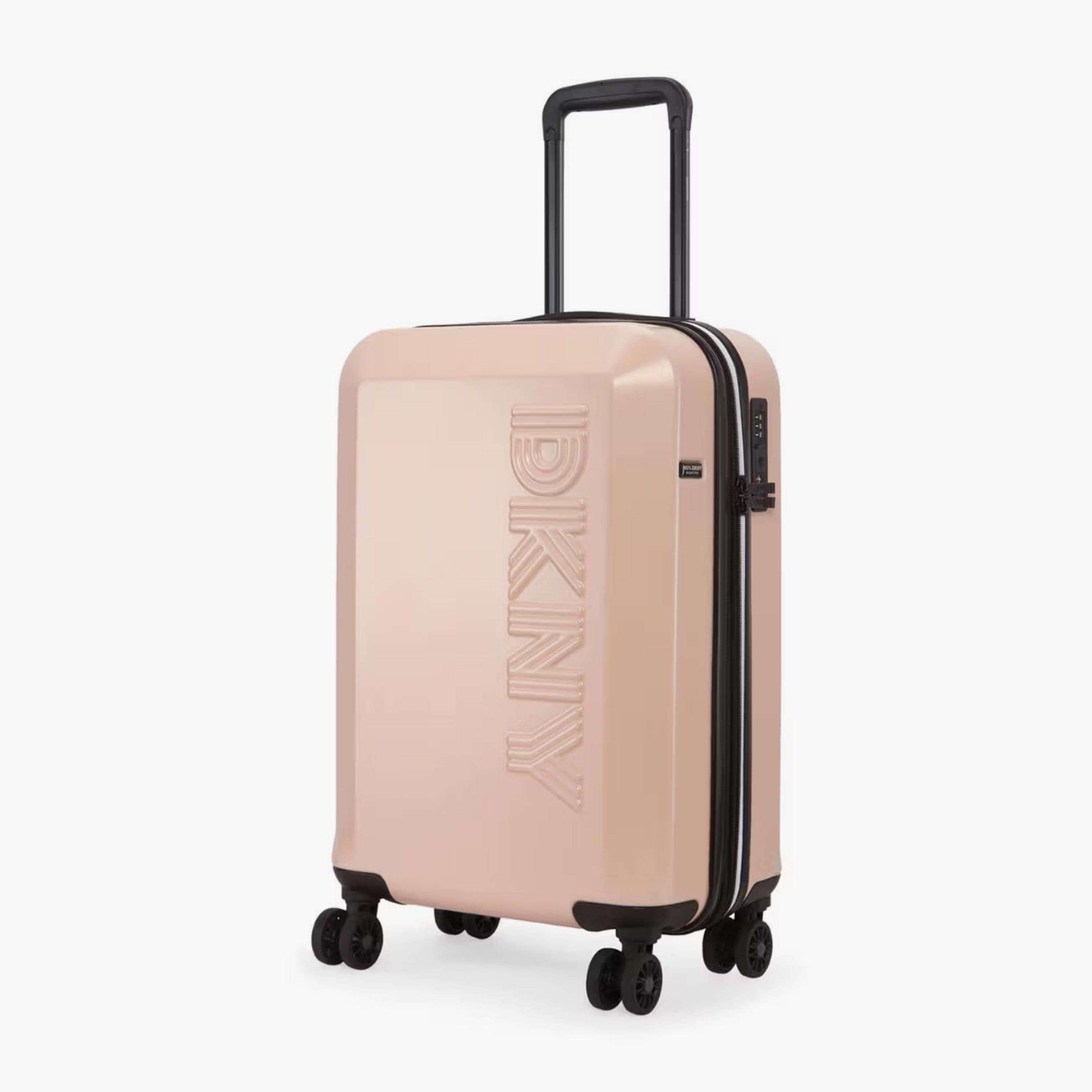 شنطة سفر ترولي صلبة بمقبض قابل للسحب ونقوش الشعار من دي كي إن واي - شنطة مقصورة 20 بوصة-travel-luggagesandbags-luggage-image-1