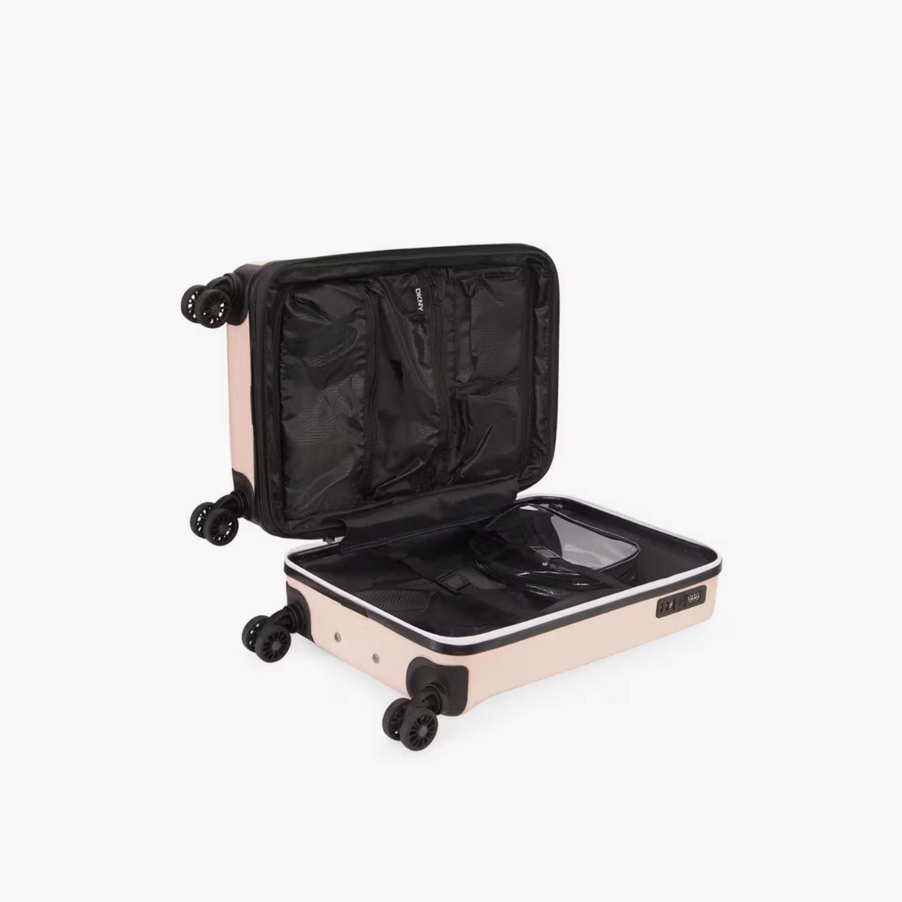 شنطة سفر ترولي صلبة بمقبض قابل للسحب ونقوش الشعار من دي كي إن واي - شنطة مقصورة 20 بوصة-travel-luggagesandbags-luggage-image-4