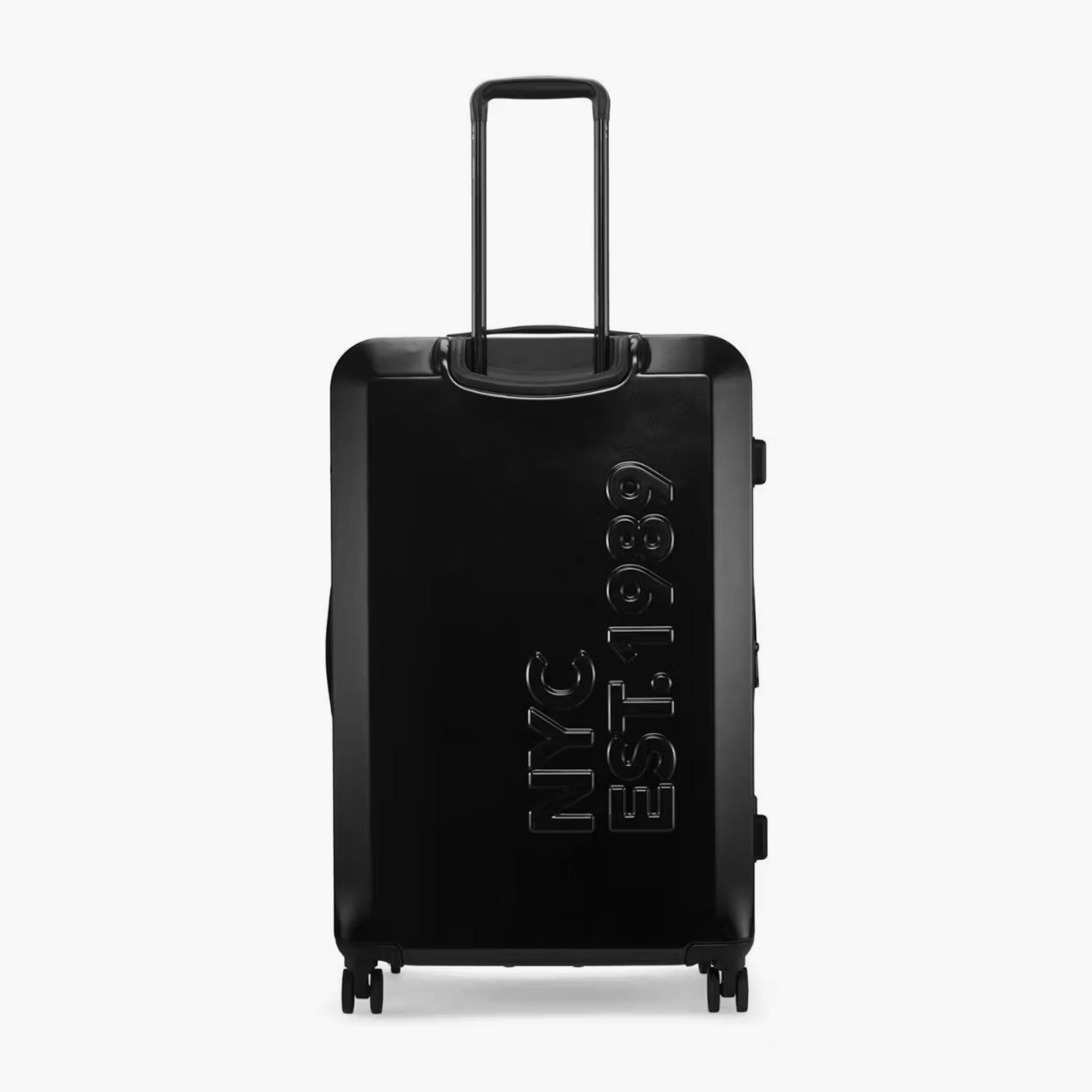DKNY Logo Embossed Hardcase Luggage Trolley with Retractable Handle - 28 inches Check-In Bag-travel-luggagesandbags-luggage-image-3