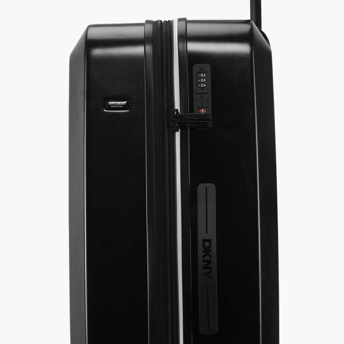 DKNY Logo Embossed Hardcase Luggage Trolley with Retractable Handle - 28 inches Check-In Bag-travel-luggagesandbags-luggage-image-7