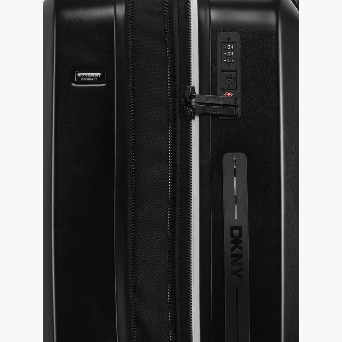 DKNY Logo Embossed Hardcase Luggage Trolley with Retractable Handle - 28 inches Check-In Bag-travel-luggagesandbags-luggage-image-8