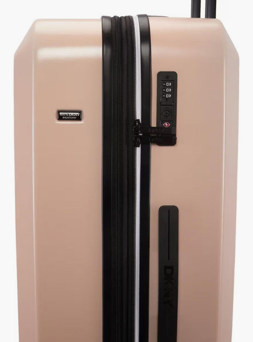 DKNY Logo Embossed Hardcase Luggage Trolley with Retractable Handle - 28 inches Check-In Bag-travel-luggagesandbags-luggage-image-7